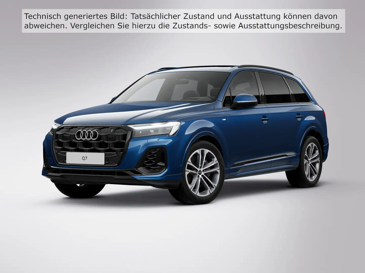 Audi Q7 55 TFSI Q S LINE UPE110 7-SITZE AHK PANO lm20 Blau - 2