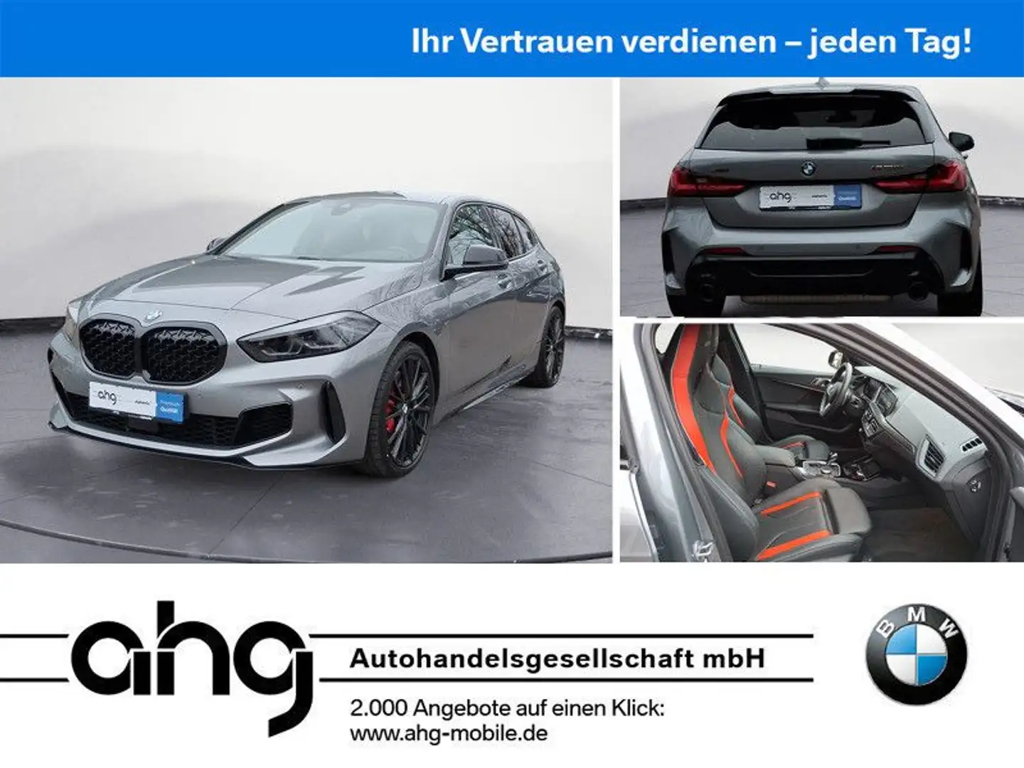 BMW 135 i xDrive Edition Colorvision Sport Aut. | 19 Gris - 1
