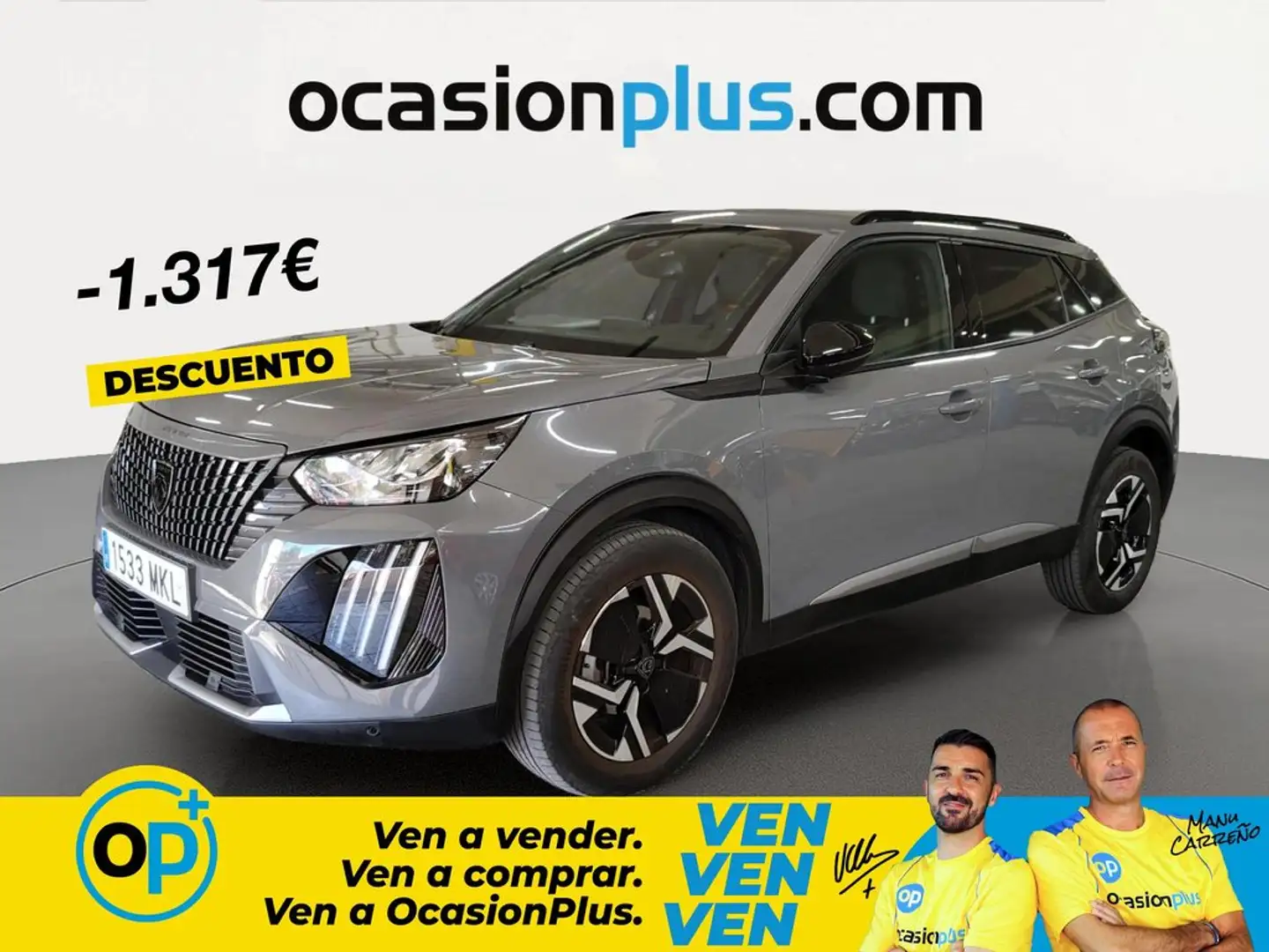 Peugeot 2008 1.2 PureTech S&S Allure 100 Gris - 1