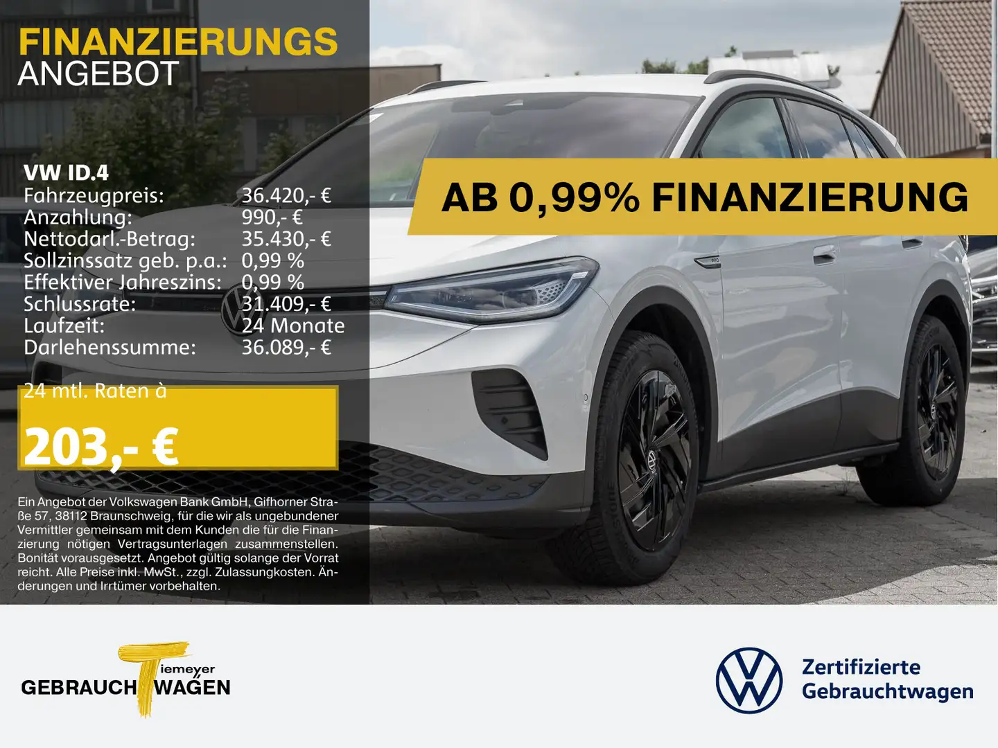Volkswagen ID.4 PRO LM21 WÄRMEPUMPE AHK KAMERA Bianco - 1