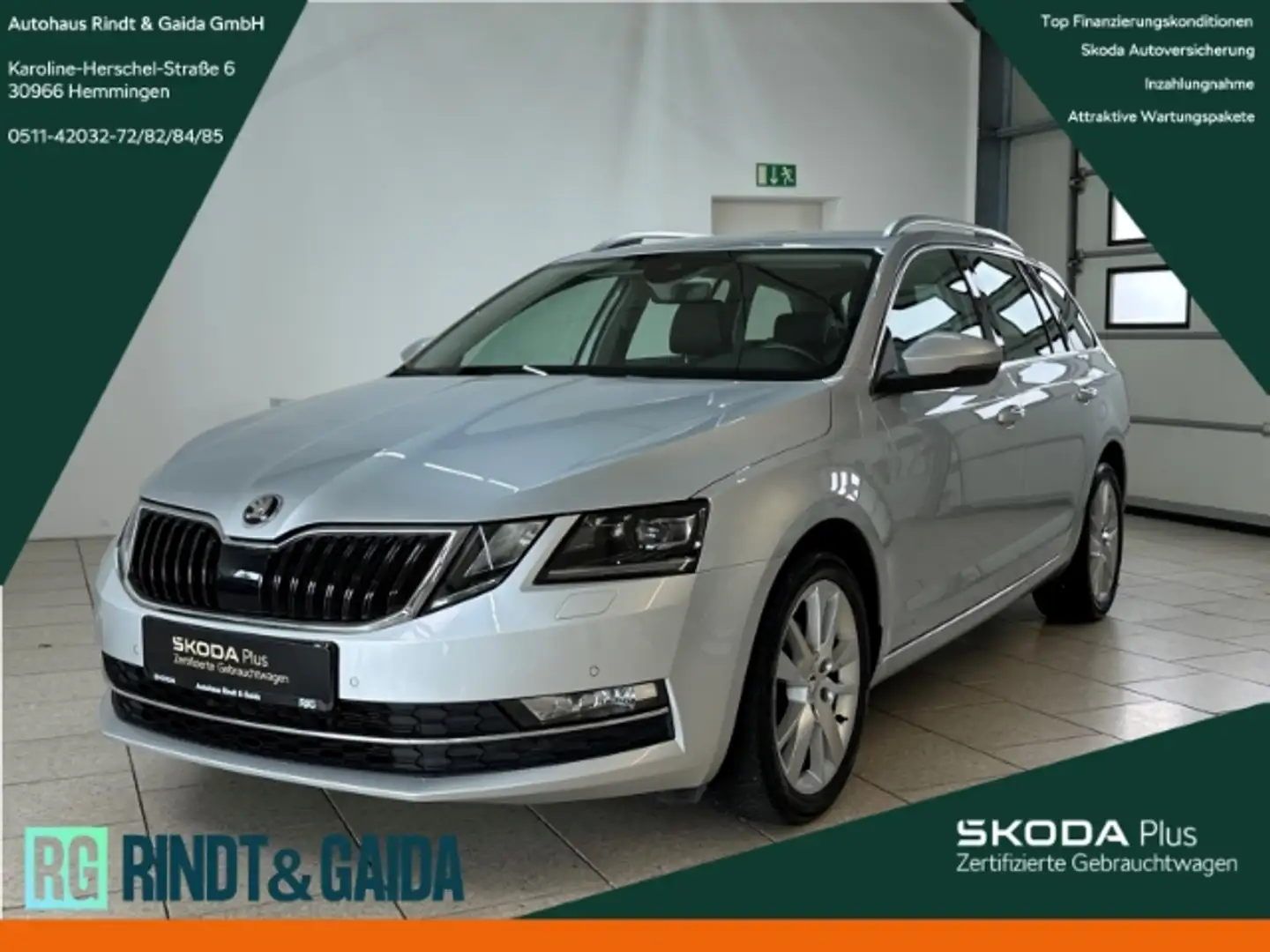 Skoda Octavia Combi Style 2.0 TDI DSG Navi ACC Kamera Argent - 1