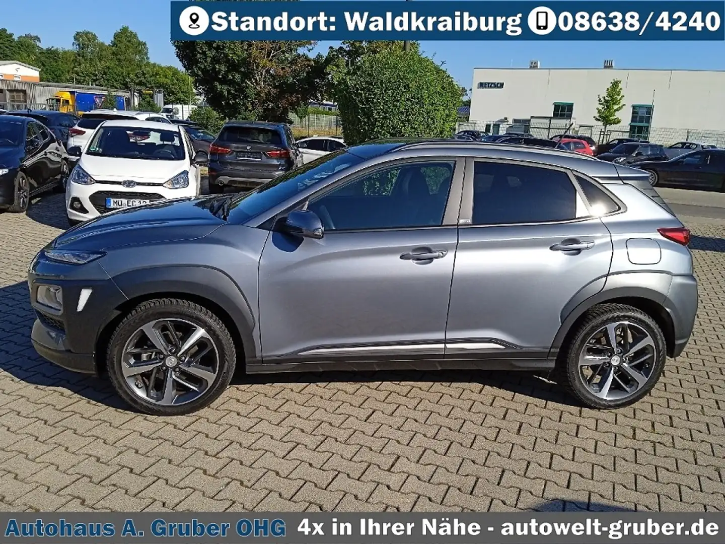 Hyundai KONA Style 18+Teilleder+Kamera+Apple/Android Auto Argento - 2