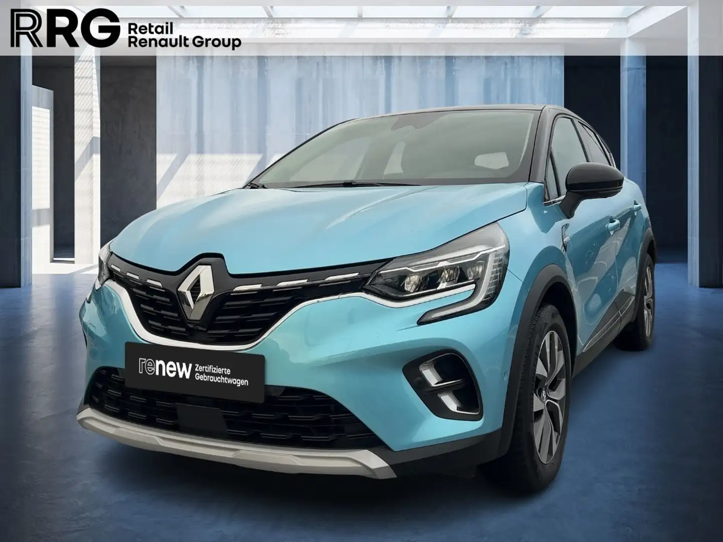 Renault Captur II 1.6 E-TECH Plug-in 160 Ed. One SHZ PDC Bleu - 1