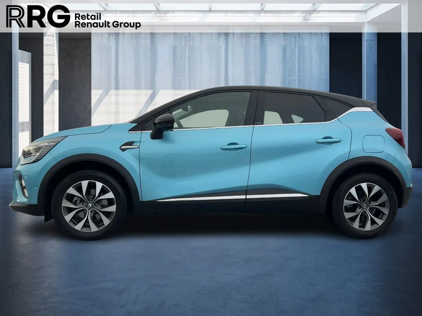 Renault Captur II 1.6 E-TECH Plug-in 160 Ed. One SHZ PDC Bleu - 2