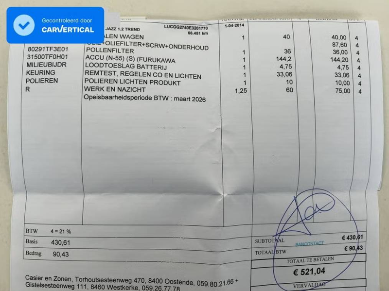 Honda Jazz 1.2i I-Vtec Dealer onderhouden Garantie — photo 2