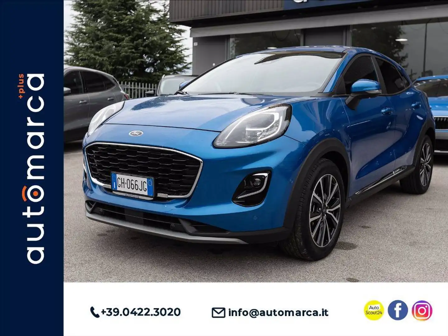 Ford Puma 1.0 ecoboost h Titanium s&s 125cv auto Blu/Azzurro - 1