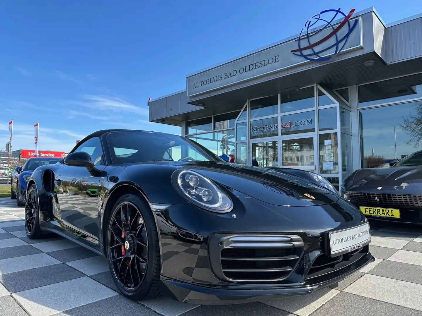 Porsche 911 Turbo Cabriolet -Sport-Chrono-Approved Siyah - 2