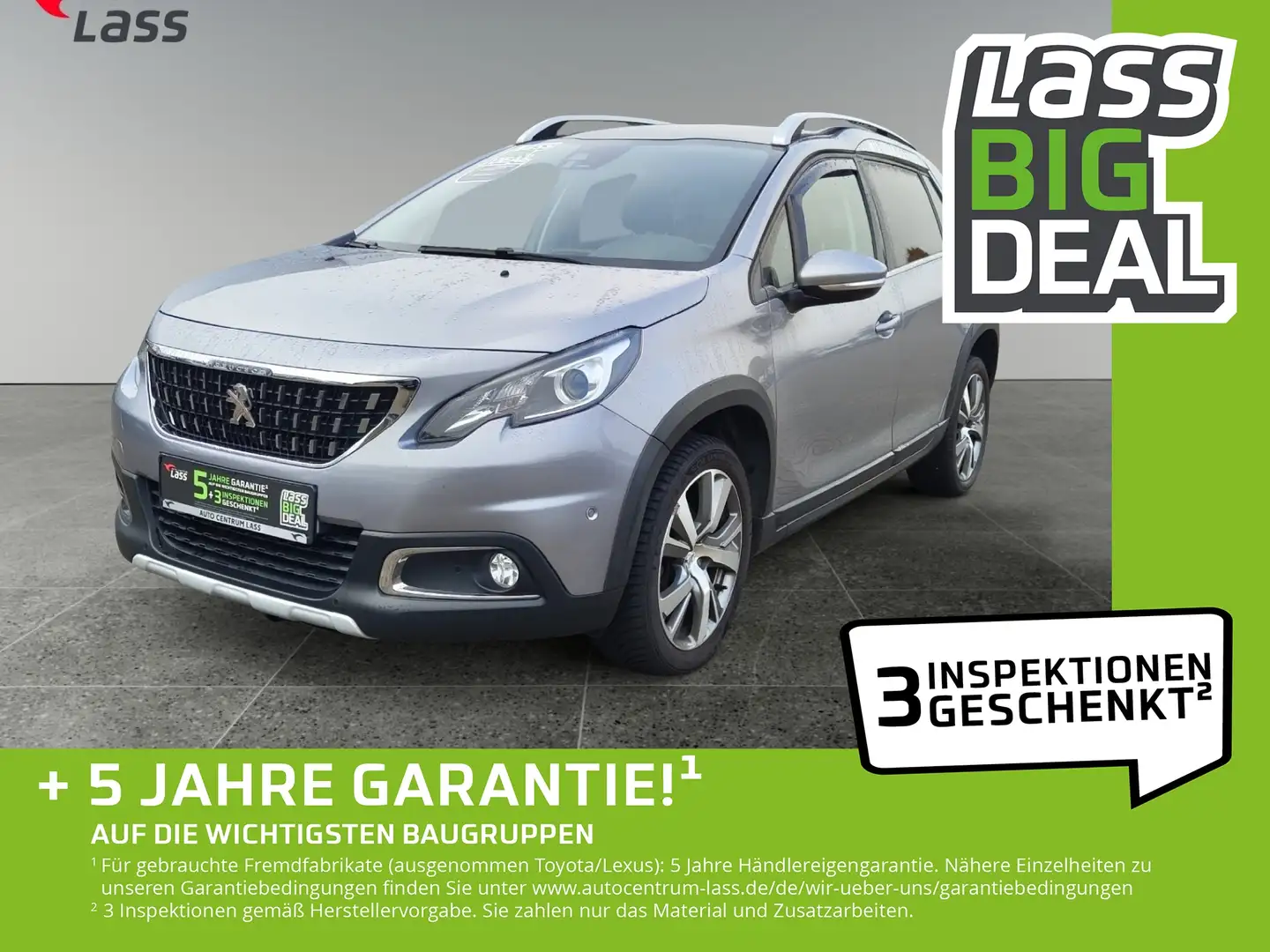 Peugeot 2008 1.2 PureTech 110 Allure 2xKlima Facelift LM Grijs - 1