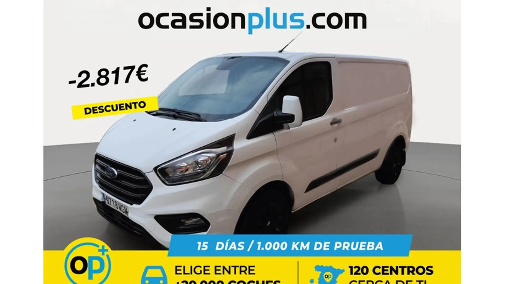 Ford Transit Custom FT 280 L1 Van Trend EcoBlue Hybrid Blanc - 1