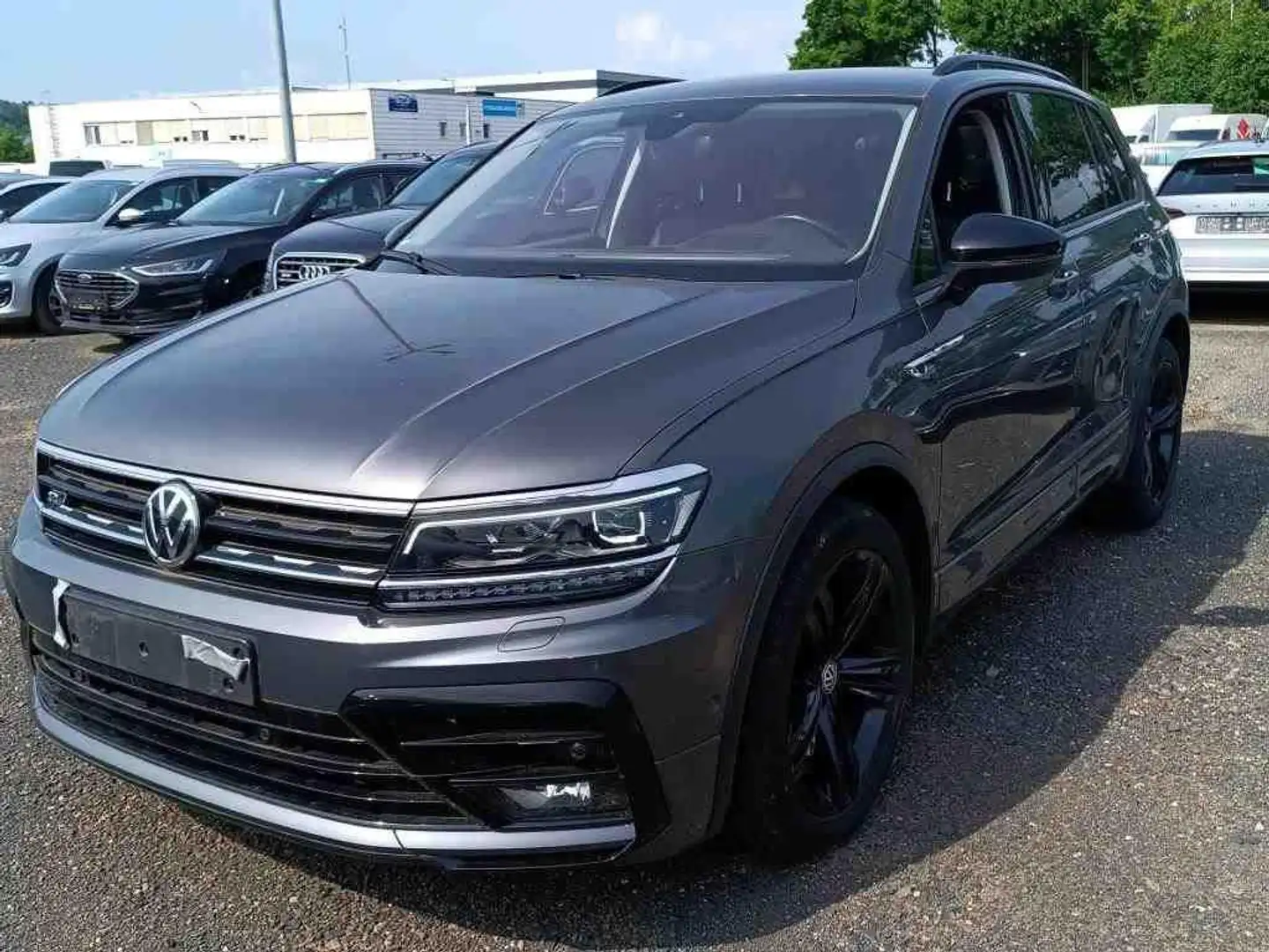Volkswagen Tiguan R-Line 1.5 TSI DSG V-COCK H-UP ACC AHK A-LEDER Grigio - 1