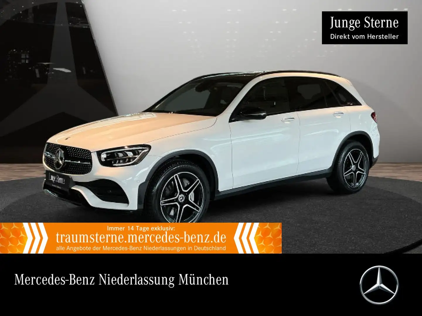 Mercedes-Benz GLC 300 d 4M AMG+NIGHT+PANO+LED+STHZG+KAMERA+HUD Weiß - 1