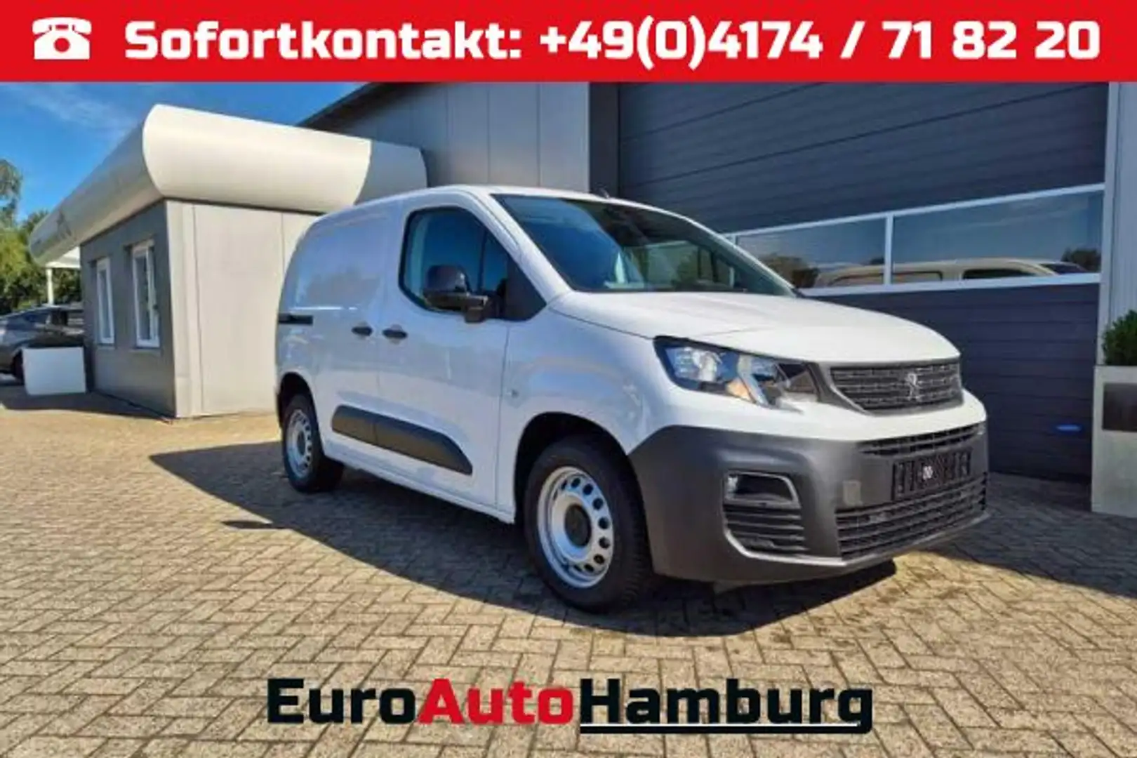 Peugeot Partner 1.5 BlueHDI 102PS 2-Sitzer AHK Klima Radio Apple C Weiß - 1