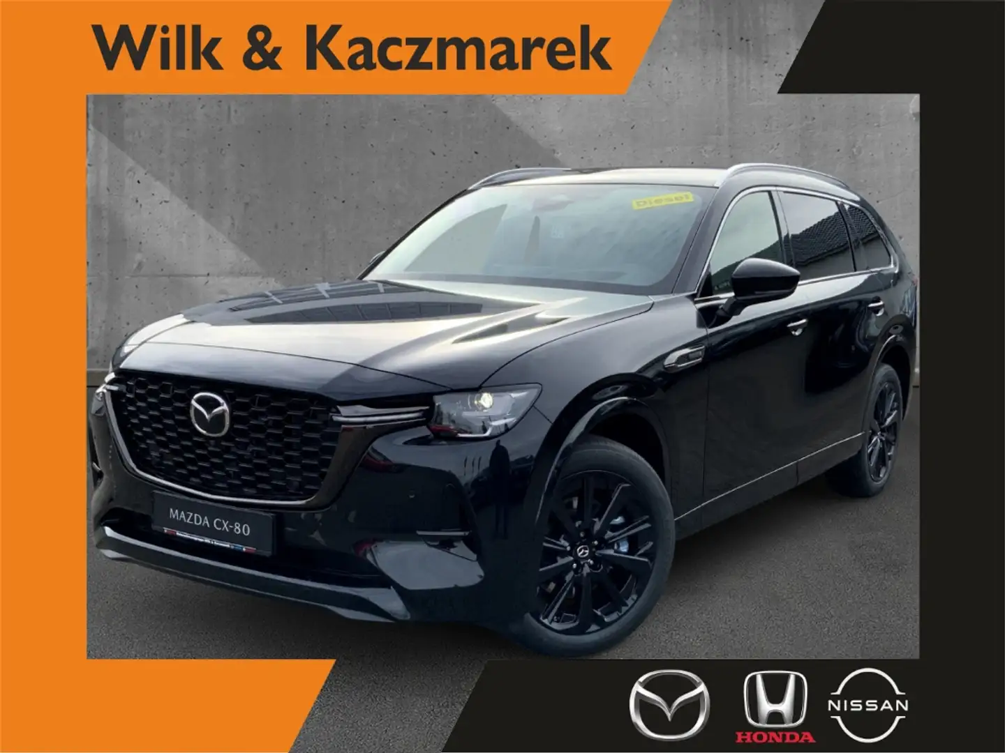 Mazda CX-80 3.3 AT AWD Homura CoSo 7-Sitze HUD 360°Bose AHK Noir - 1