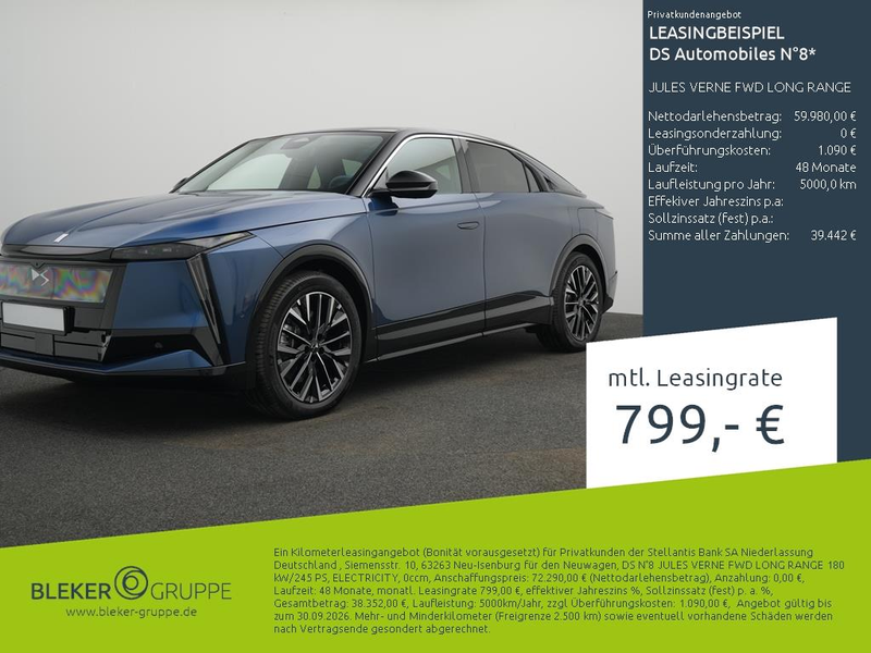 DS Automobiles N°8 JULES VERNE FWD LONG RANGE