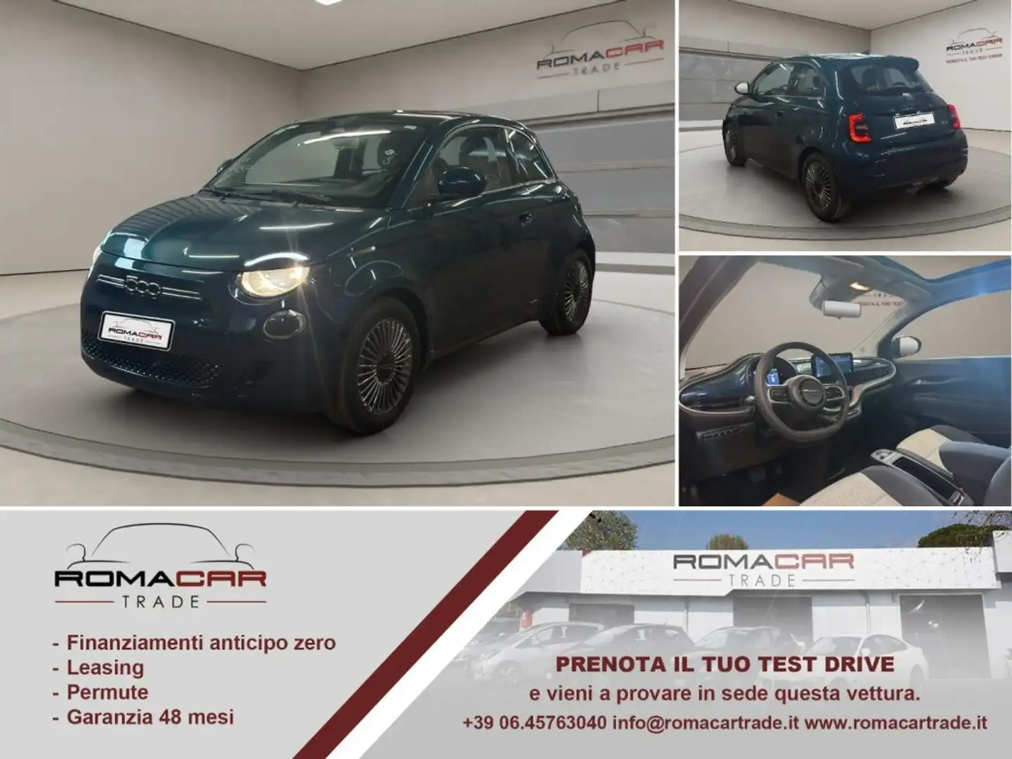 Fiat 500e Berlina 42 kWh Icon VISIBILI IN SEDE! TETTO! Verde - 1