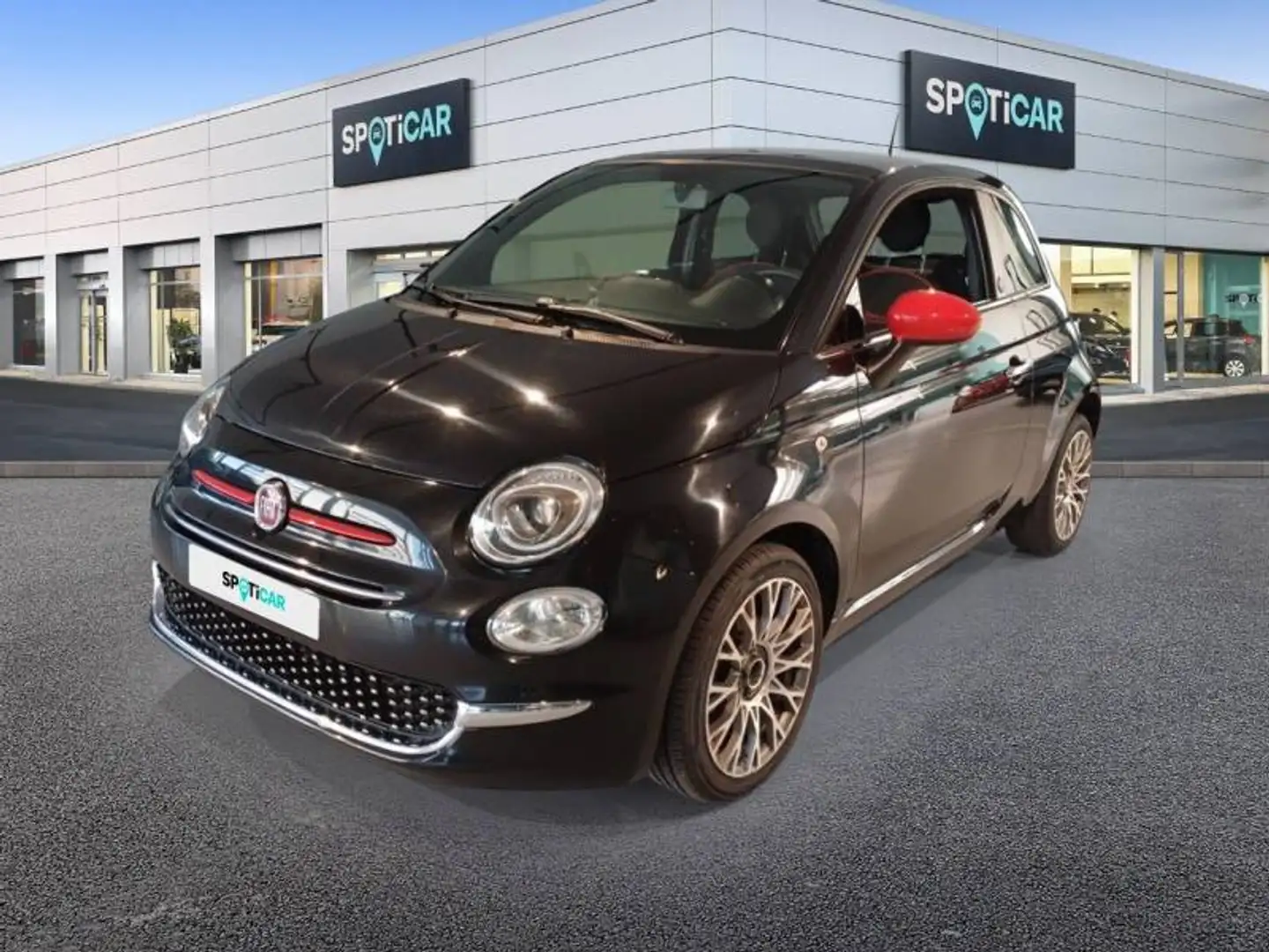 Fiat 500 2 1.0 Hybrid 70 (Red) Zwart - 1