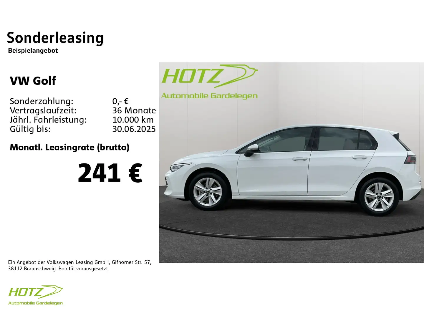 Volkswagen Golf VIII 1.5 eTSI DSG Life AHK/LED/Pano Bianco - 2