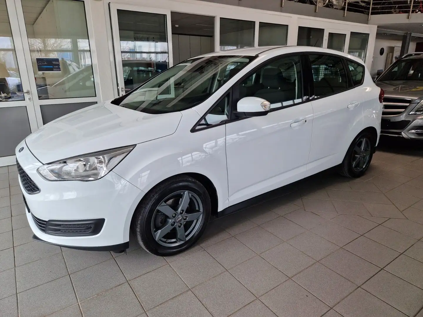 Ford C-Max 1.5 TDCi AUTOMATIK 120 PS PDC 1. HAND Blanco - 1