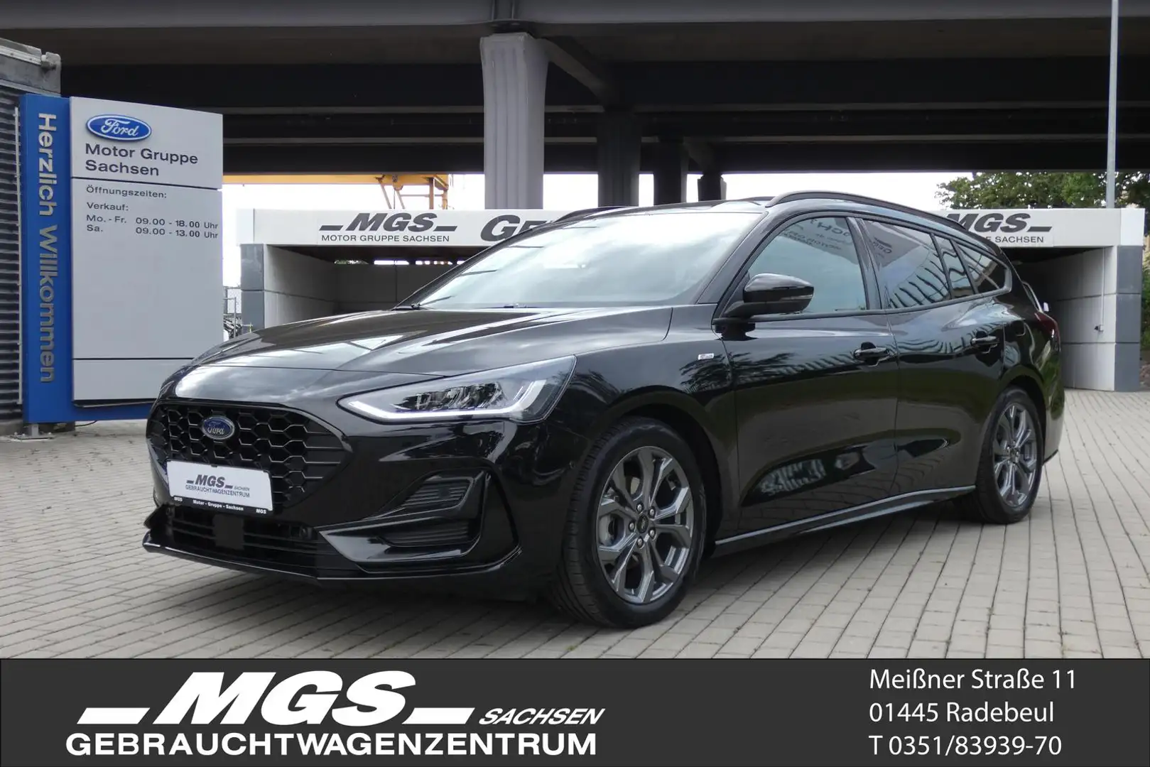 Ford Focus Turnier 1.0 ST-LINE Hybr. #LED #ACC #NAVI #KAM Schwarz - 1