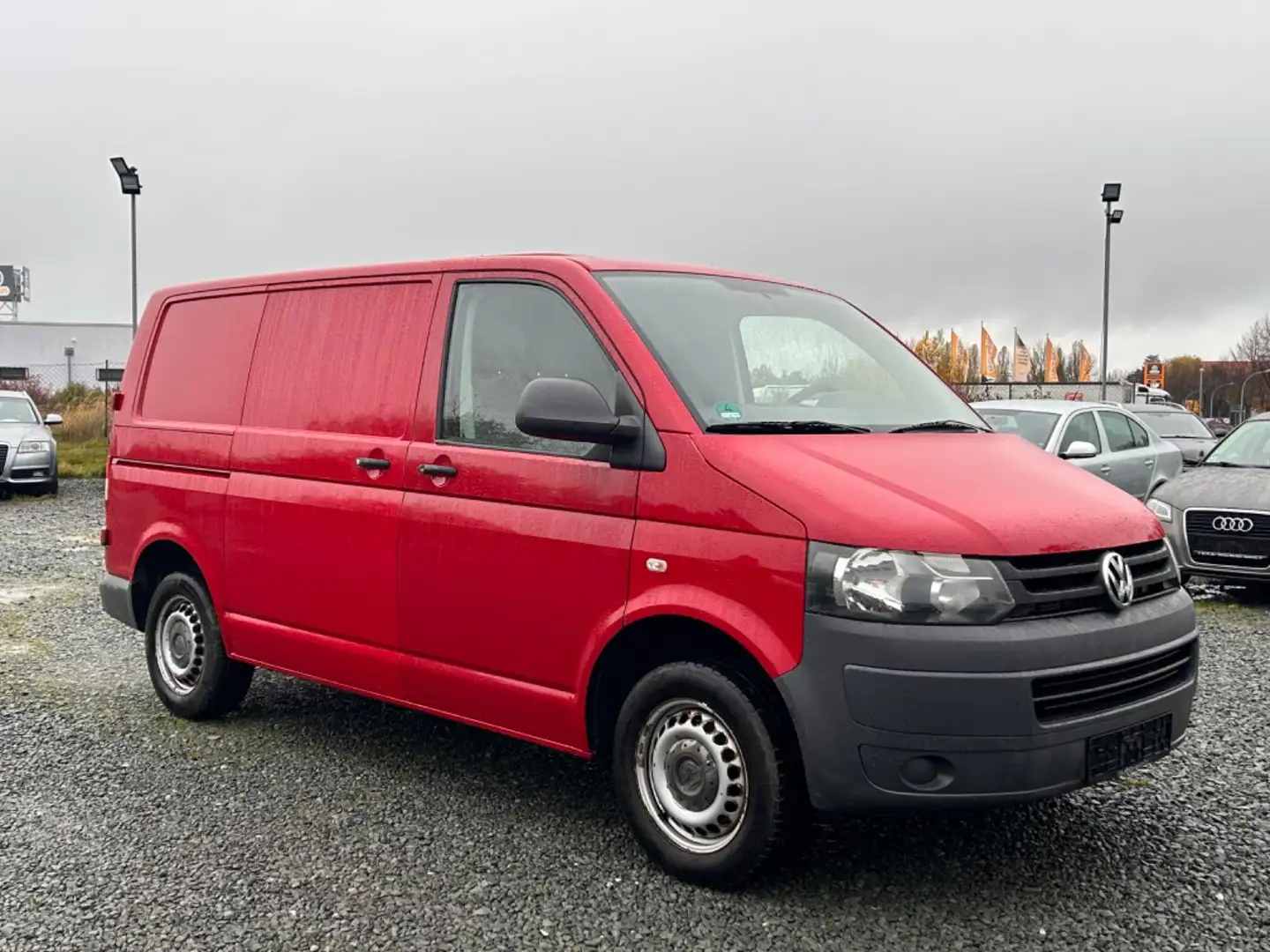 Volkswagen T5 Transporter Kasten 4Motion*3Sitze*Klima Rot - 2