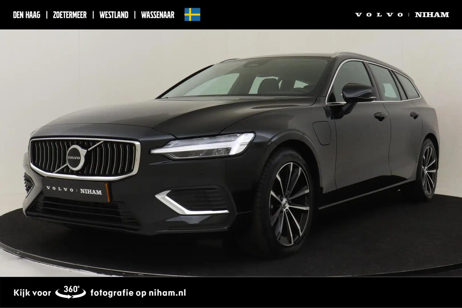 Volvo V60 T6 PLUG-IN HYBRID AWD ESSENTIAL BRIGHT -LEDER|CLIM Noir - 1