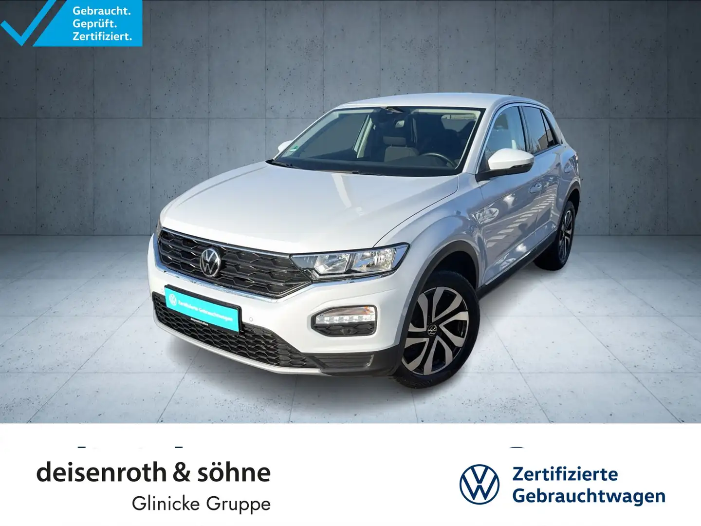 Volkswagen T-Roc T-ROC Active 1.5 TSI StHz/Nav/ACC/EPH/AppCon/SHZ Silber - 1