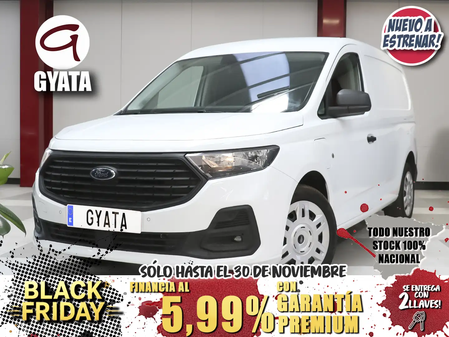 Ford Transit Connect FT Tourneo 210 S 75 Blanco - 1