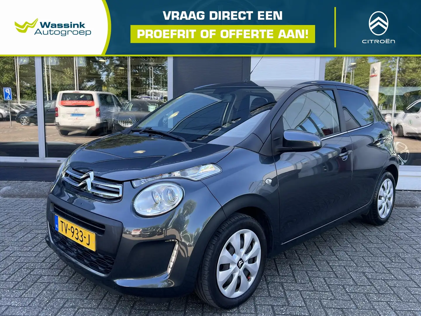 Citroen C1 1.0 VTi 68PK 5D Feel | Apple Carplay | Android Aut Grijs - 1