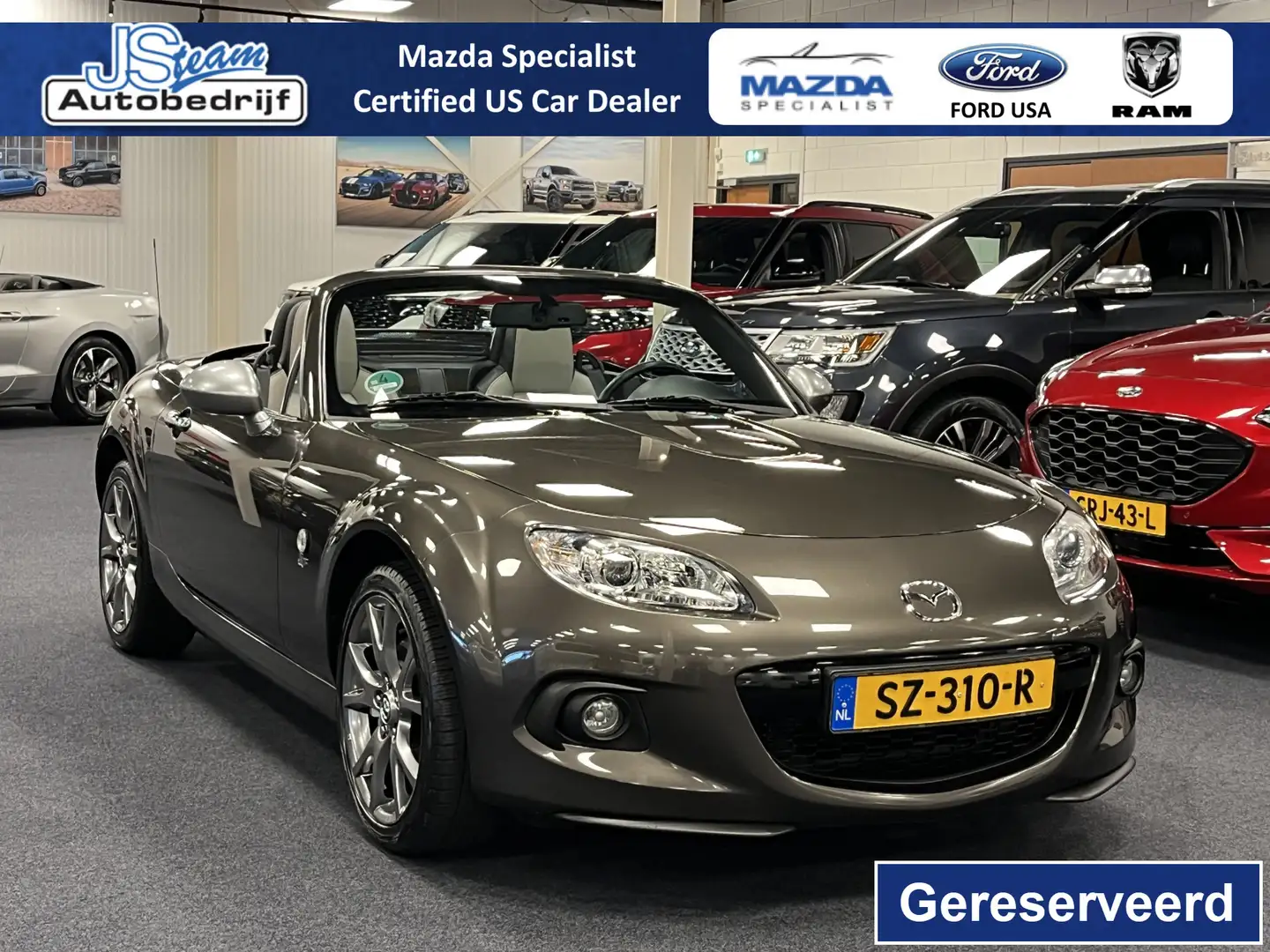 Mazda MX-5 NC Roadster Coupe 1.8i Silver Edition Airco Leder Bruin - 1