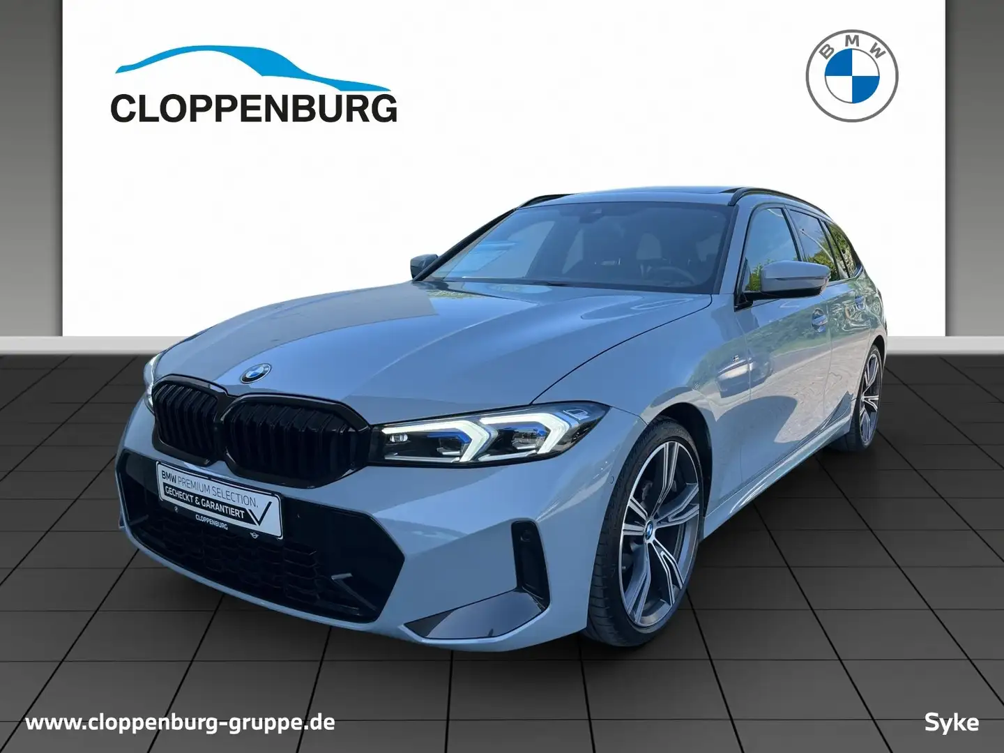 BMW 320 d xDrive Touring M Sportpaket+Head-Up+Pano+HIFI+AH Grau - 1