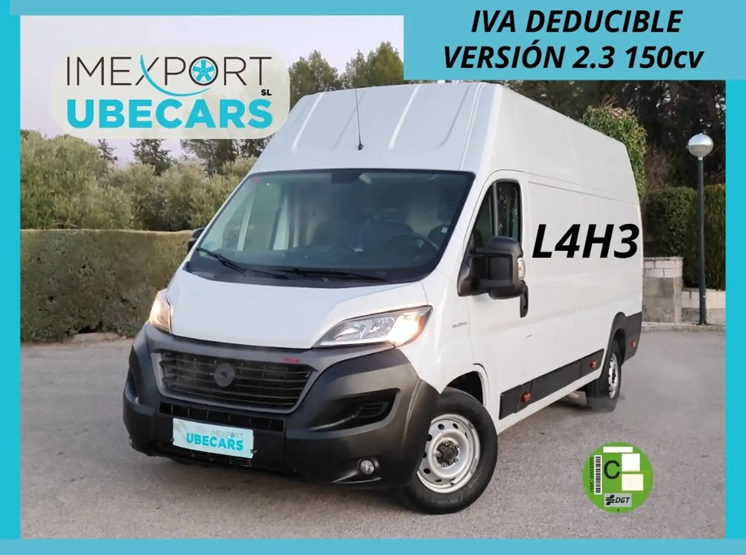 Fiat Ducato Furgón Maxi 35 Extra Larg Alto 2.3 109kW Blanc - 1
