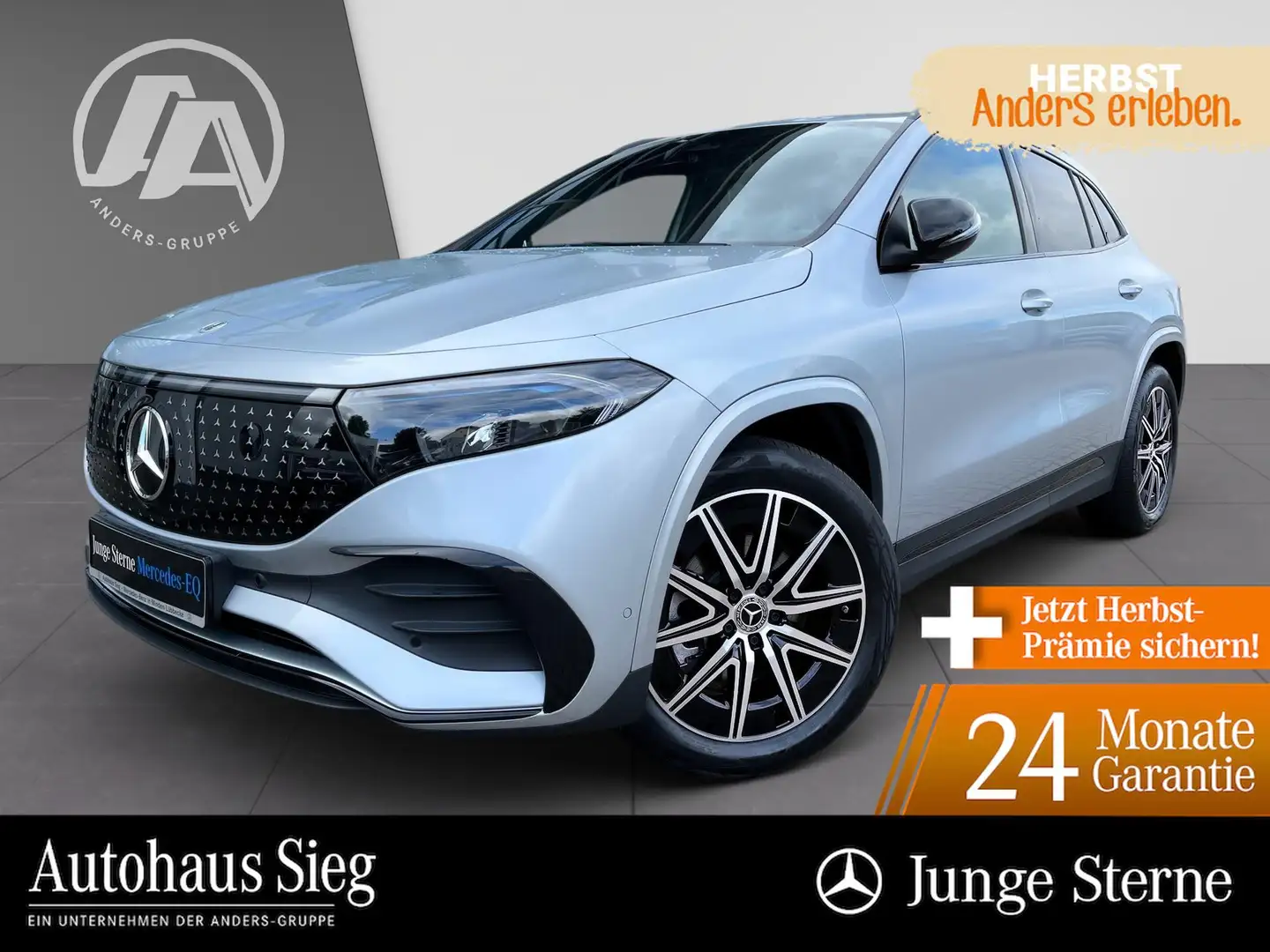Mercedes-Benz EQA 300 4M AMG+MBUX+Night+SHZ+LED+PDC+Kam+Apple Zilver - 1