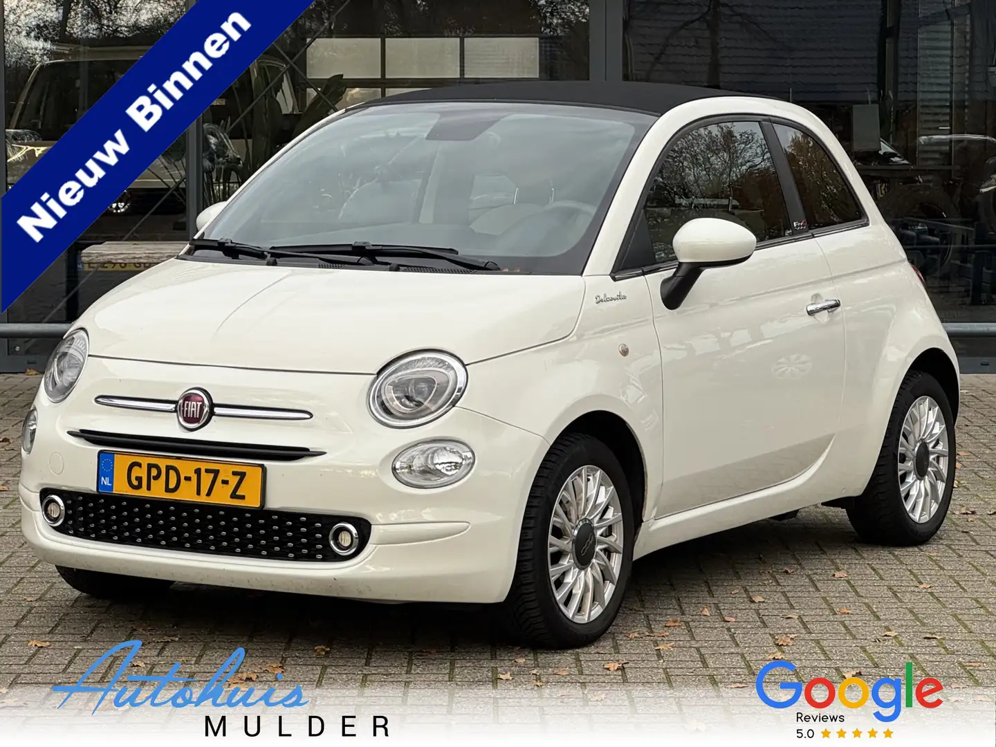 Fiat 500 1.0 Hybrid RED Clima/Cruise/Navi/Leer/LM-Velgen Blanco - 1