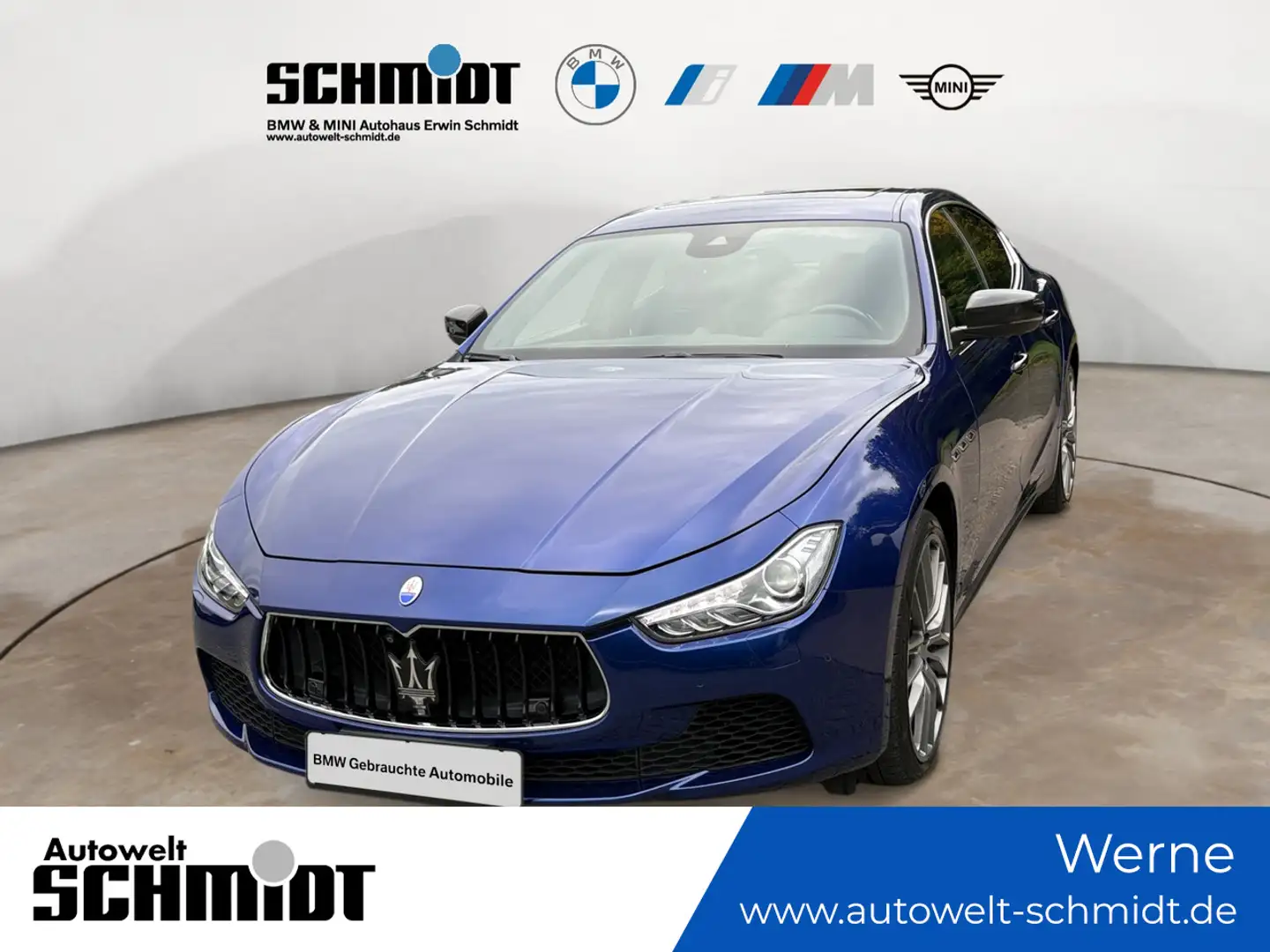 Maserati Ghibli 3.0 V6 S Q4 Automatik + GARANTIE Bleu - 1