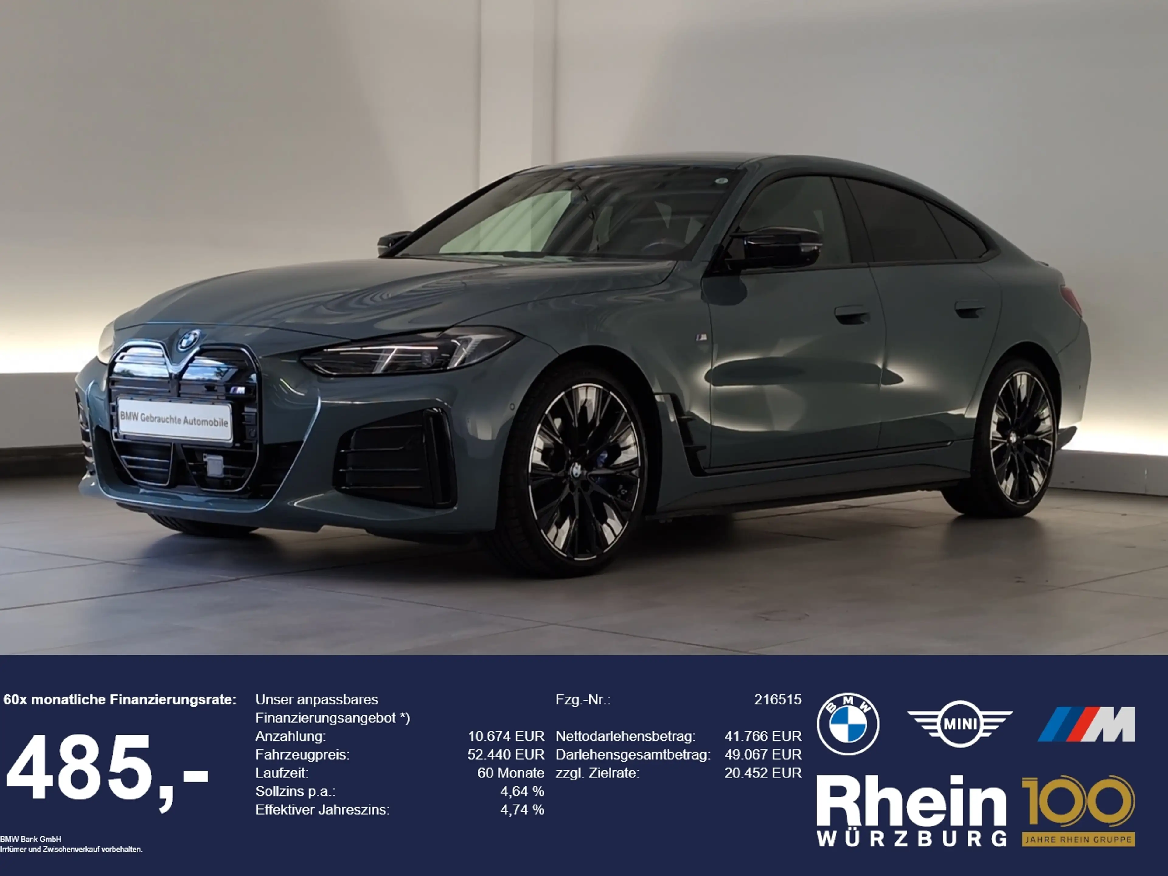 BMW i4 M50 xDrive Gran Coupé Navi/LED/360°/H&K/SLI Navi/L