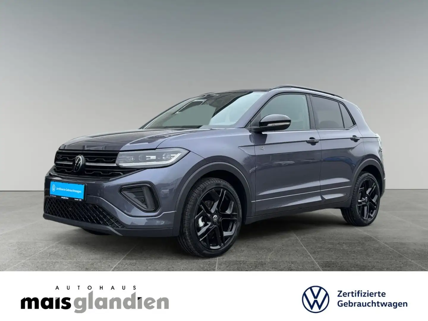 Volkswagen T-Cross 1.0 TSI R-Line AHK Kamera Navi Bluetooth Grau - 1