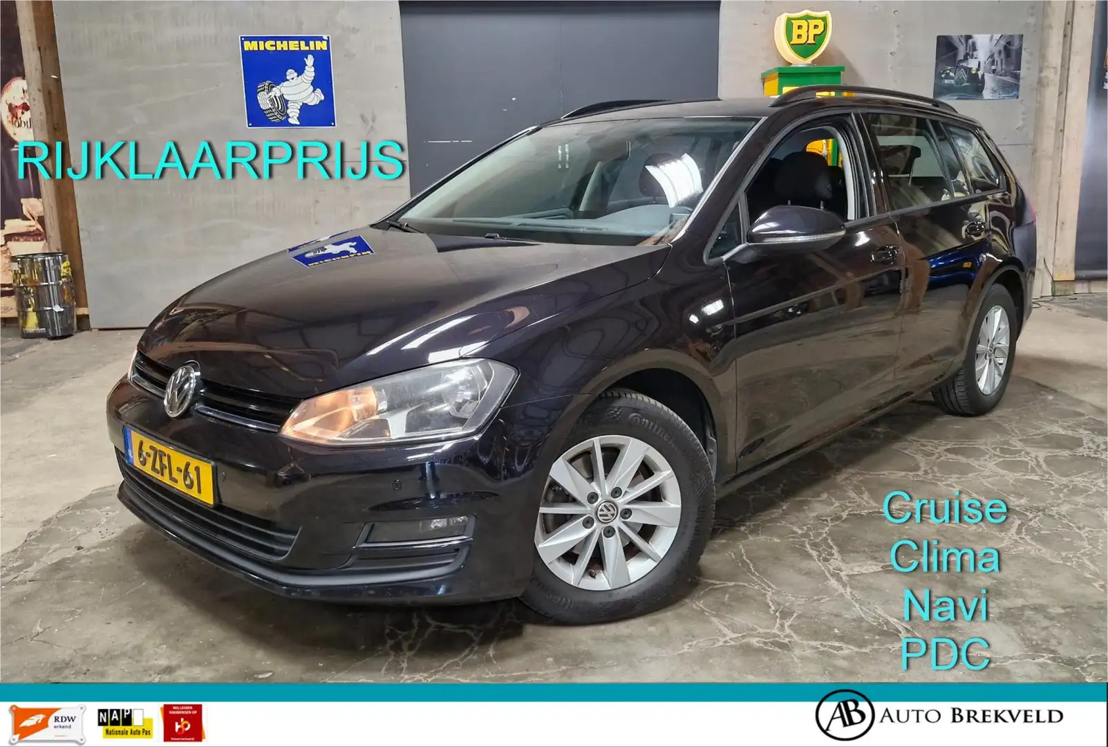 Volkswagen Golf Variant 1.2 TSI Trendline 105PK | Rijklaarprijs | Clima | Zwart - 1
