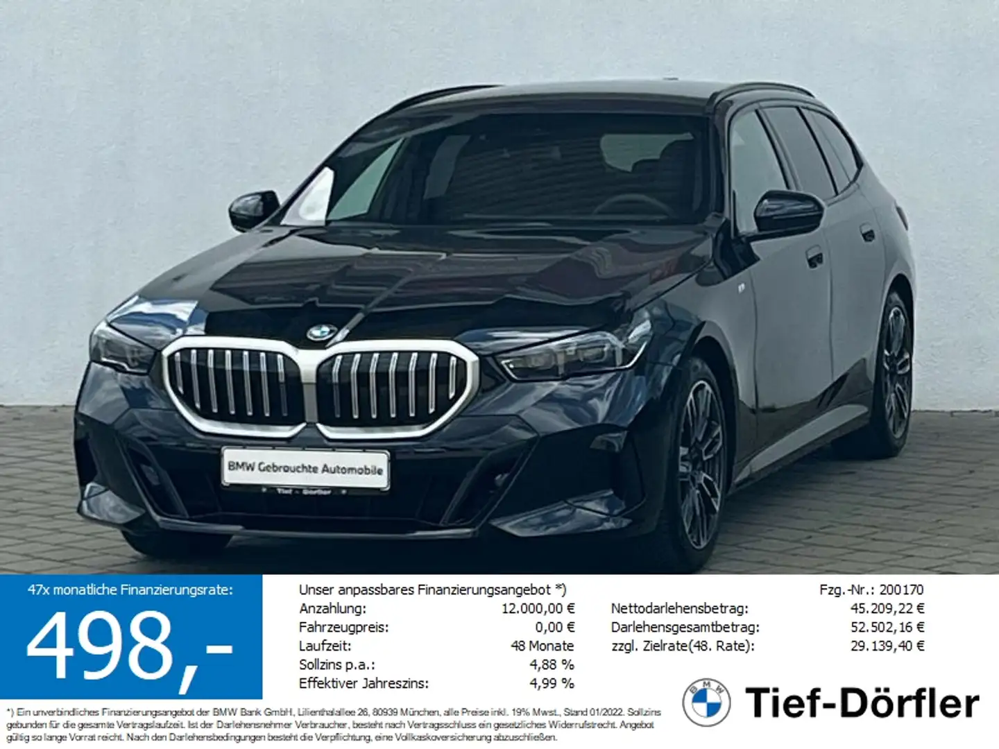 BMW 520 d SAG M Sport AHK/S-LÜFT/4xAC/hk/360/LED+ Siyah - 1