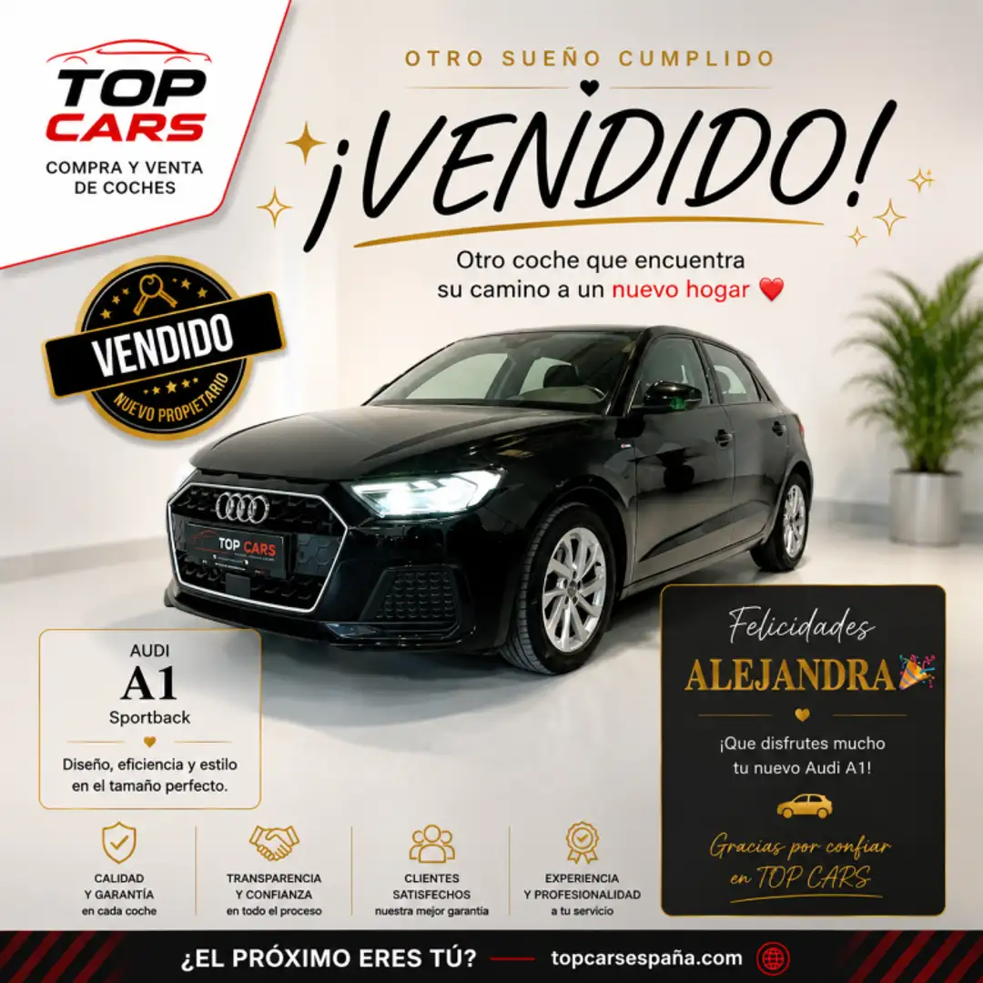 Audi A1 Sportback 30 TFSI S tronic Launch edition Negro - 1