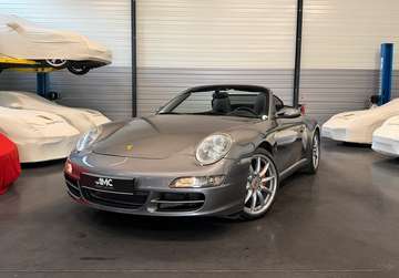 997 4S Cabriolet – 355 cv Moteur Neuf Boîte manuelle 53 500 km Gris Météore Cuir noir