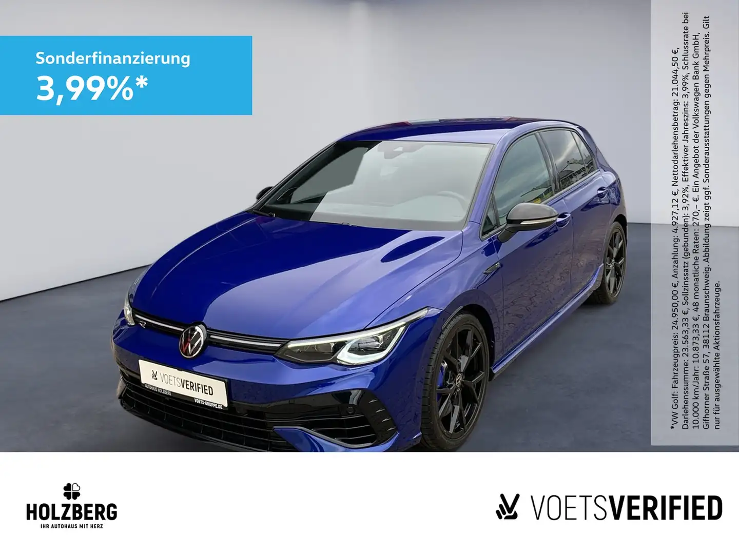 Volkswagen Golf R 2.0 TSI 4Motion DSG MATRIX+H&K+ACC+RFK Blau - 1