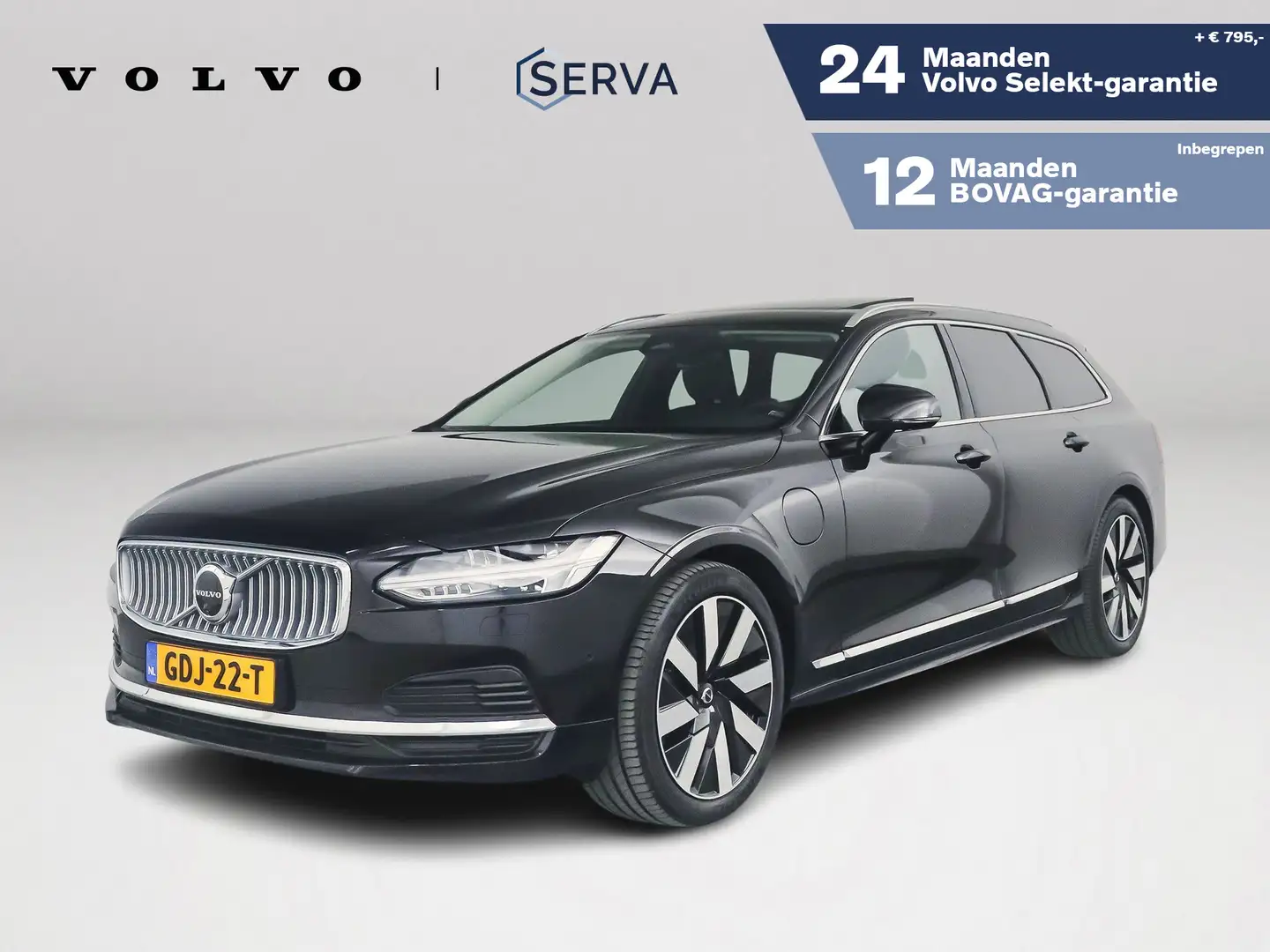 Volvo V90 T8 Aut. Plug-in hybrid AWD Plus Bright | Panoramad Zwart - 1