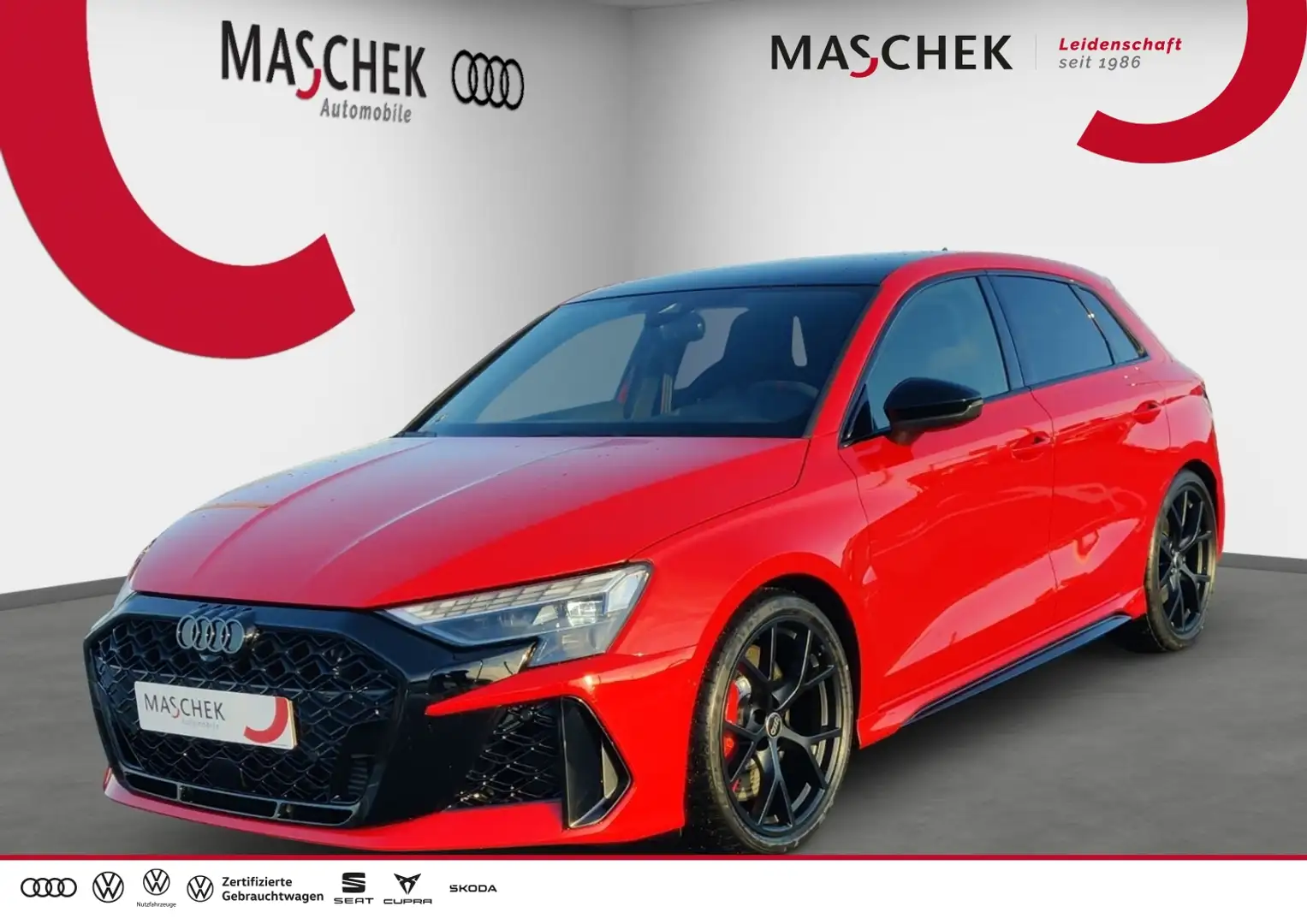 Audi RS3 Sportback Pano SCHALENSITZ DesPak HuD SONOS Kamera Rot - 1