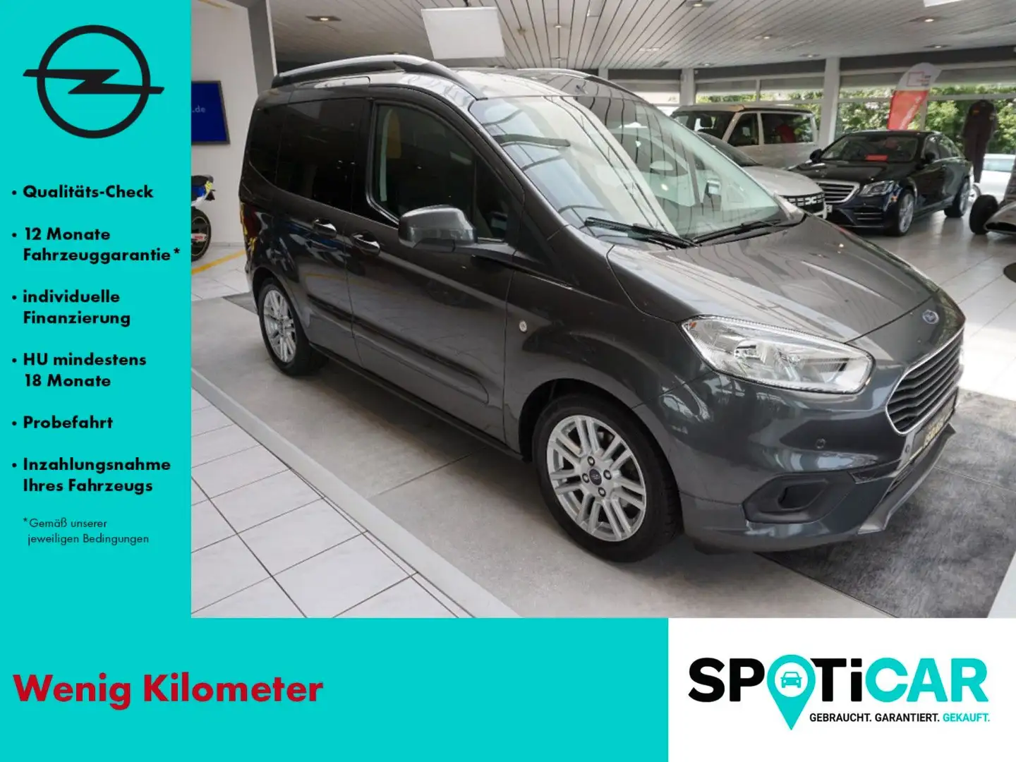 Ford Tourneo Courier Titanium NAVI, SITZHEIZUNG, PDC Grau - 1