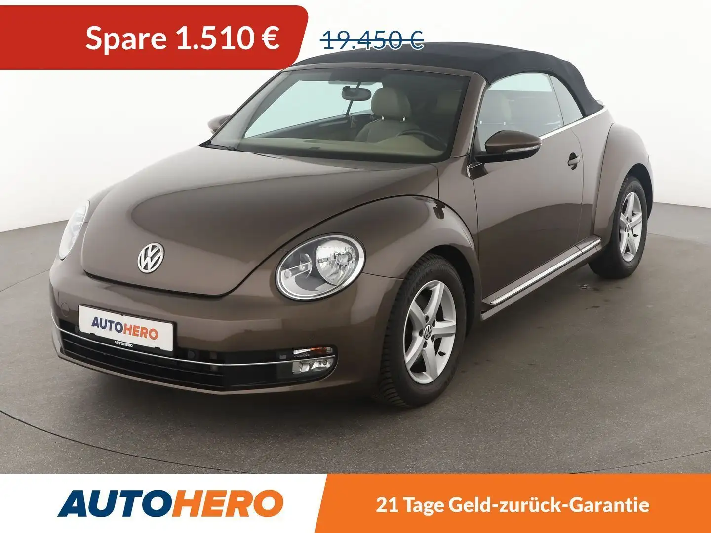 Volkswagen Beetle 1.4 TSI Design Aut.*NAVI*TEMPO*PDC*SHZ*KLIMA* Braun - 1