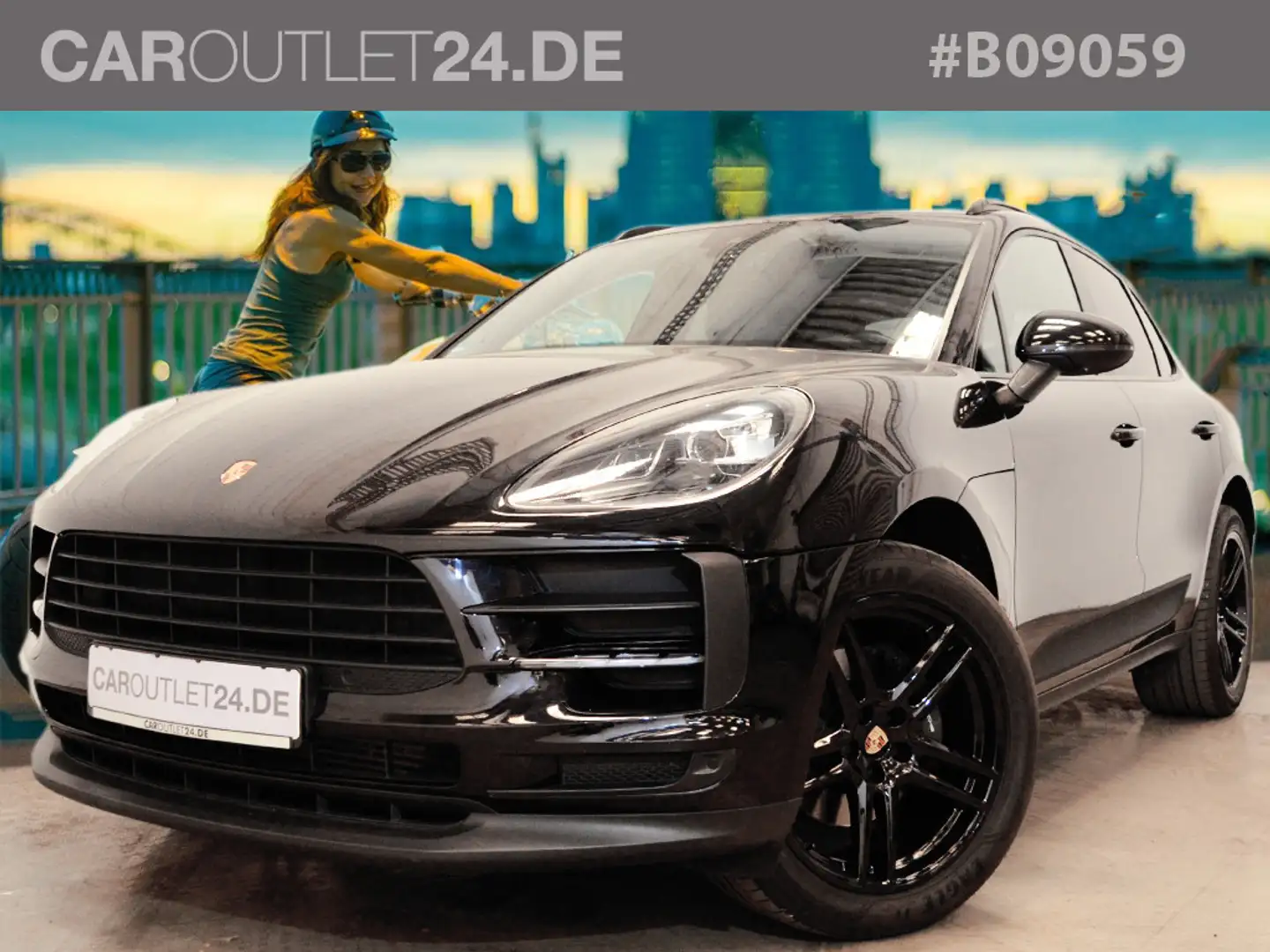 Porsche Macan 2,0 *LED 20Zoll Pano 4-Rohr GT-Lenkrad* Чорний - 1