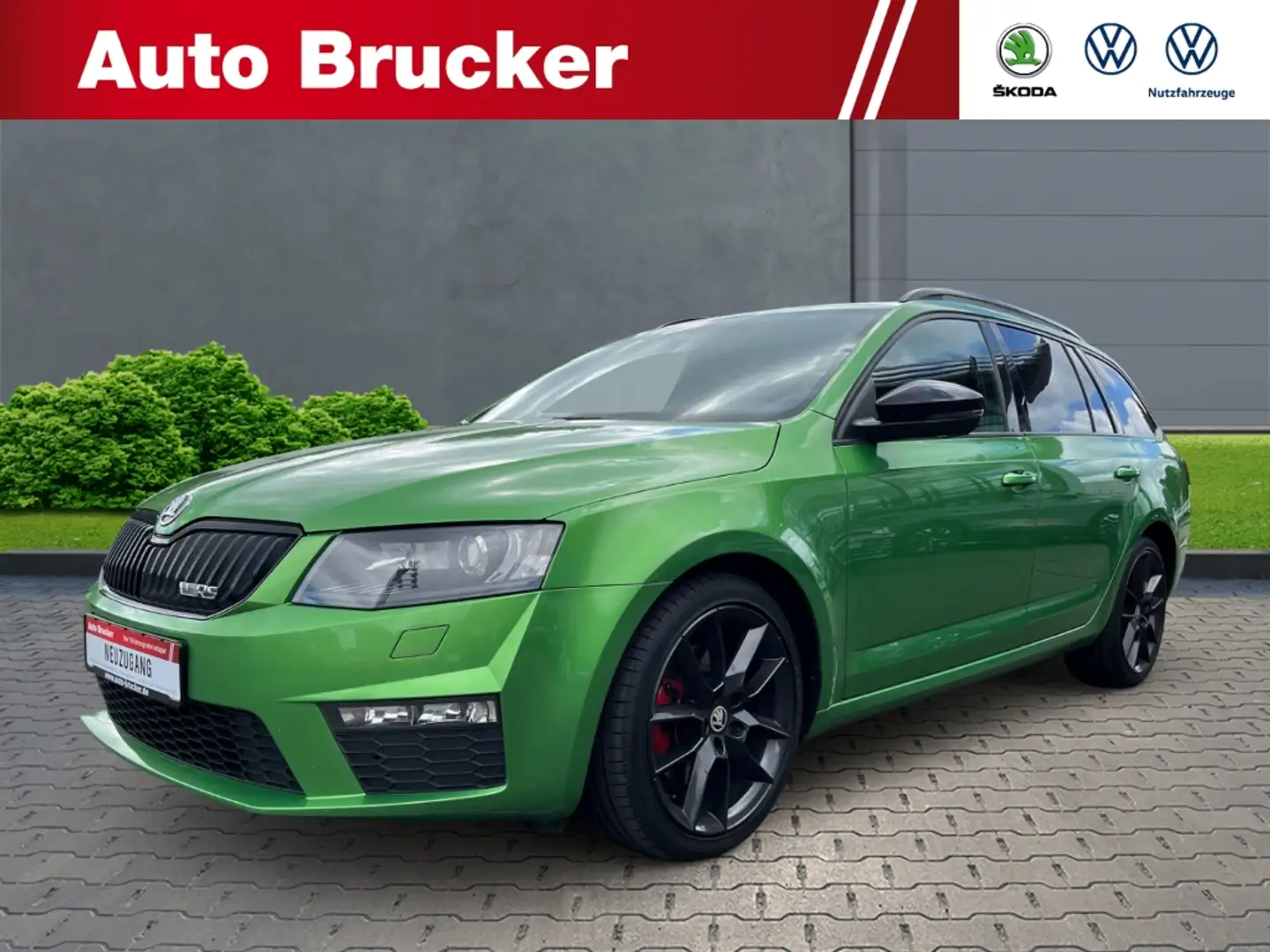 Skoda Octavia Combi RS 2.0 TDI ZAHNRIEMEN GEWECHSELT+BI-XENON+2- Зелений - 1