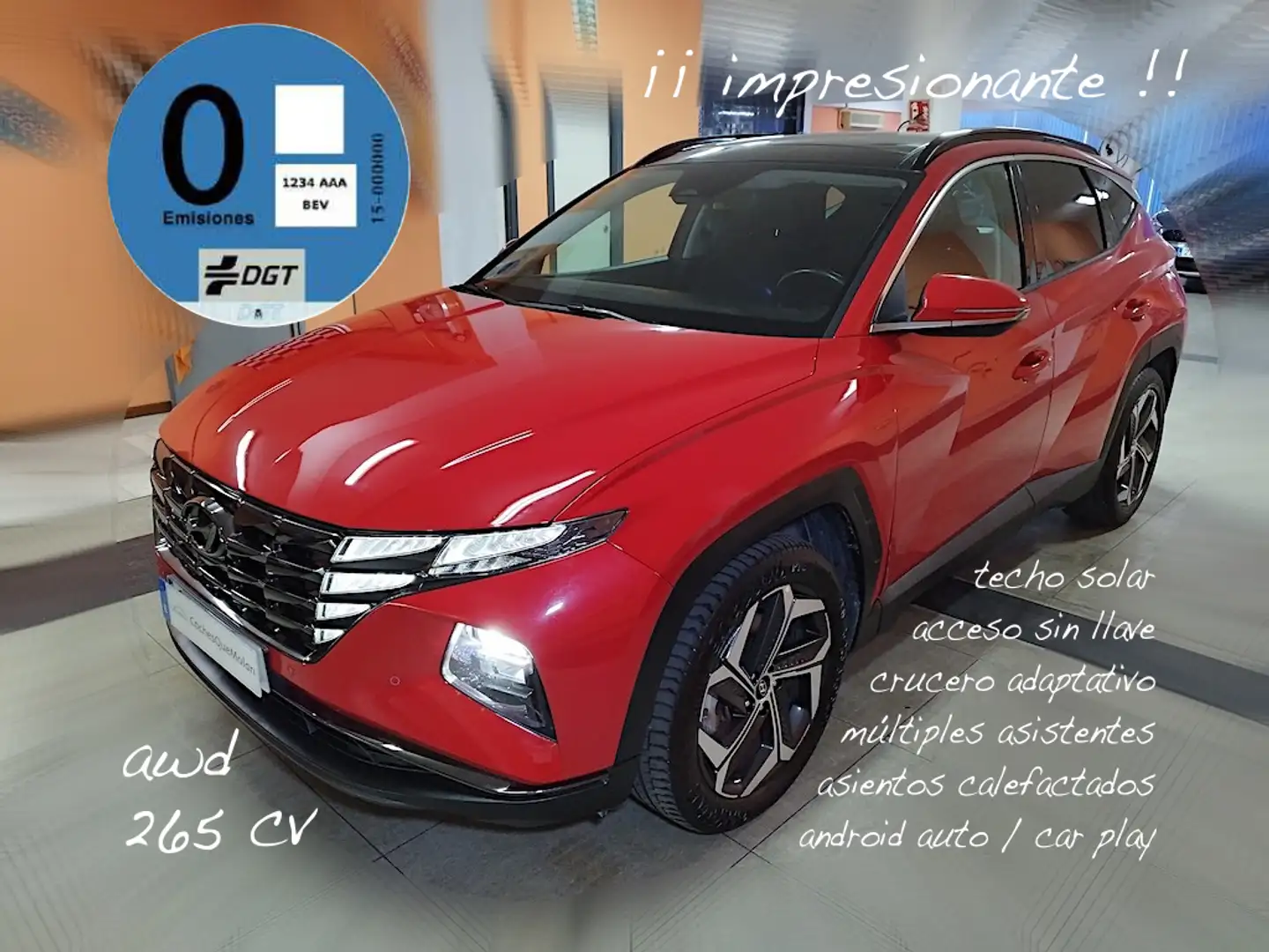 Hyundai TUCSON 1.6 TGDI PHEV Tecno Sky AT Rouge - 1