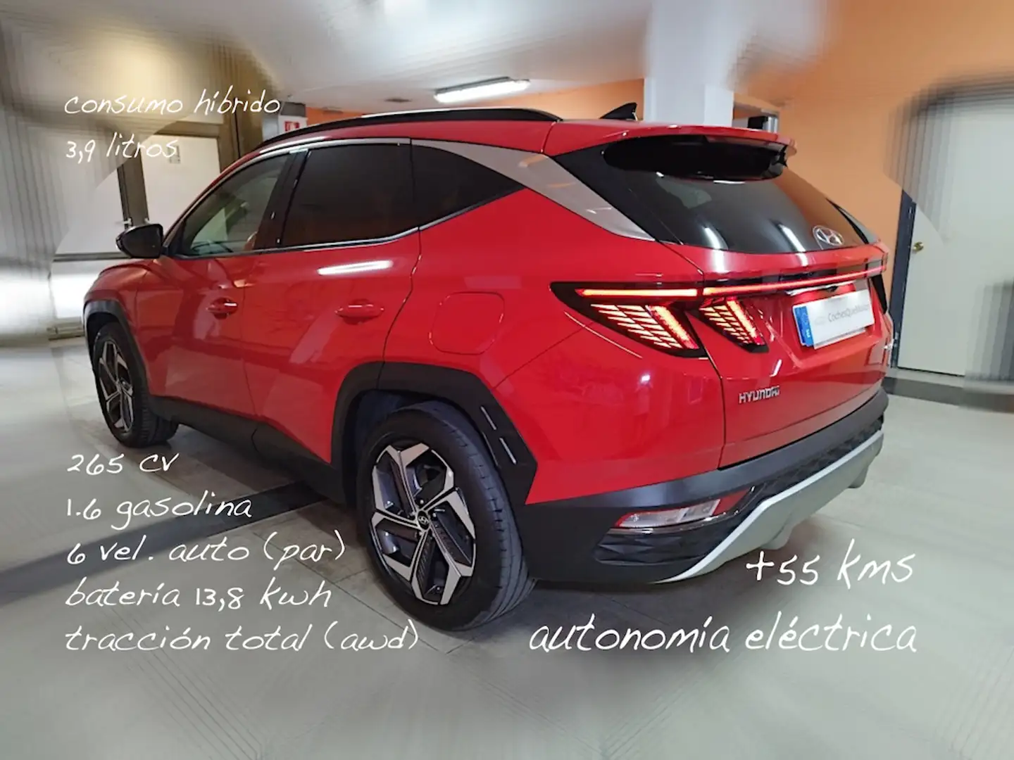 Hyundai TUCSON 1.6 TGDI PHEV Tecno Sky AT Rojo - 2