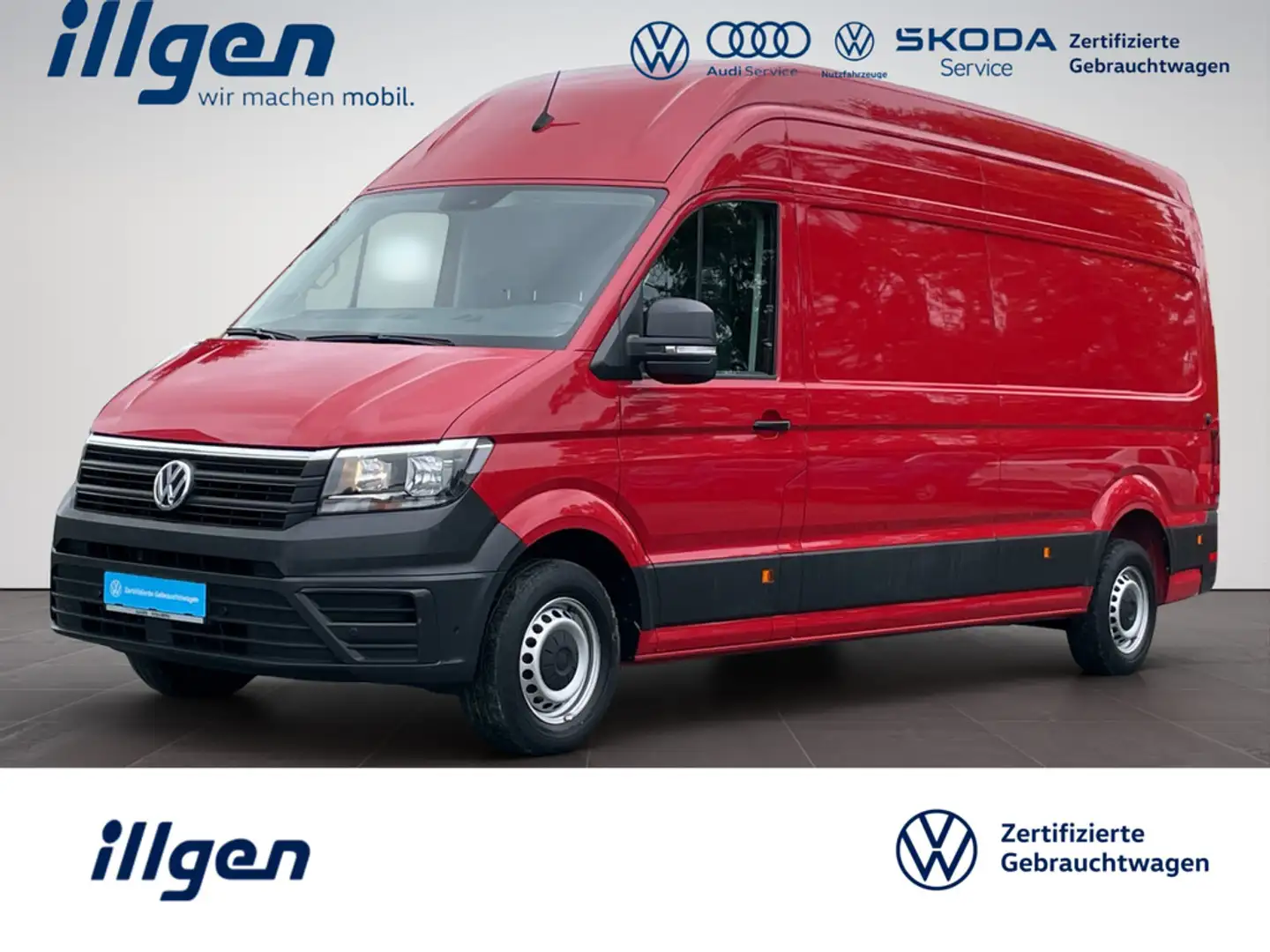 Volkswagen Crafter Kasten 2.0 TDI L4H4 3500kg+NAV+KLIMA+PDC Rot - 1